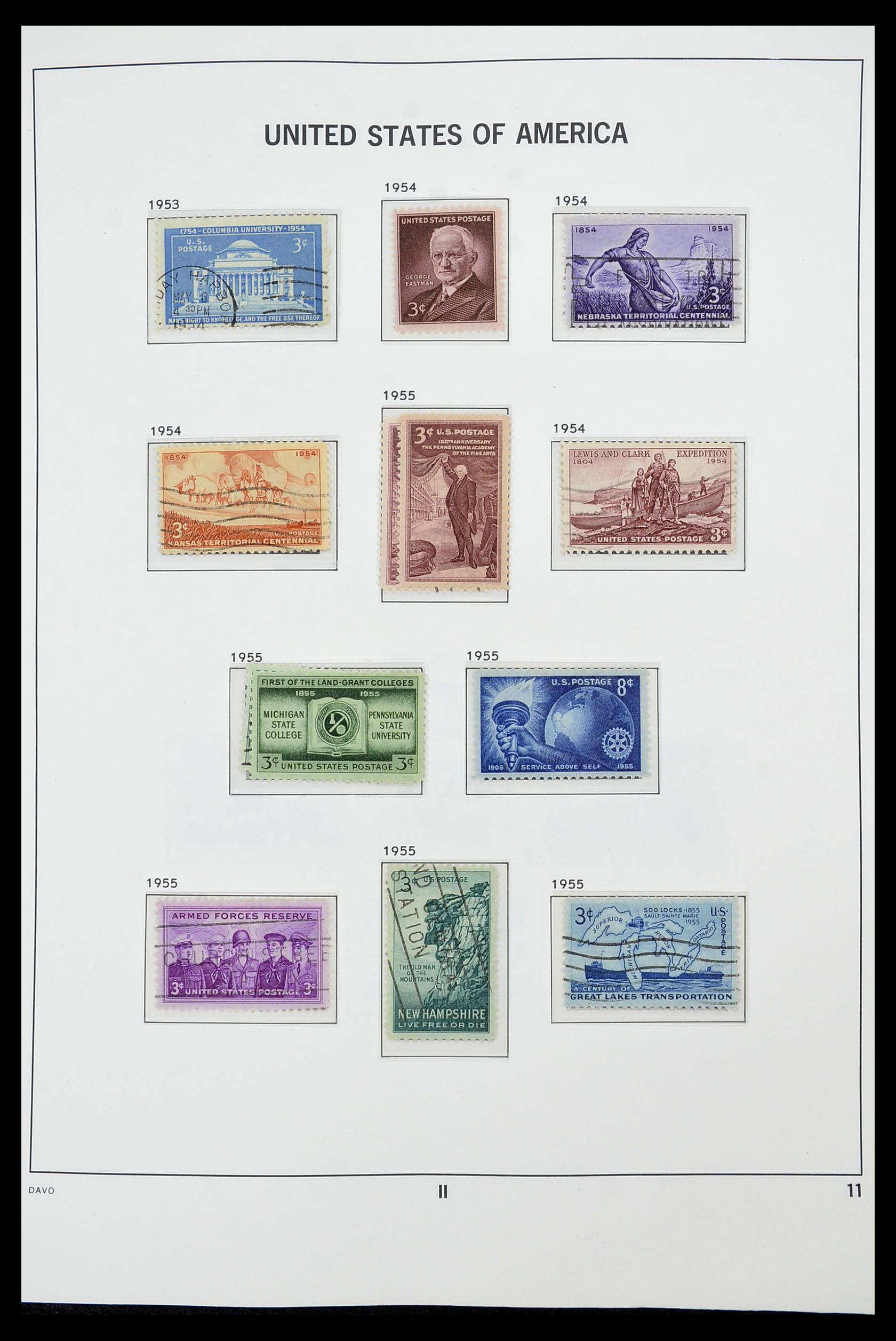 34441 011 - Stamp Collection 34441 USA 1945-1998.