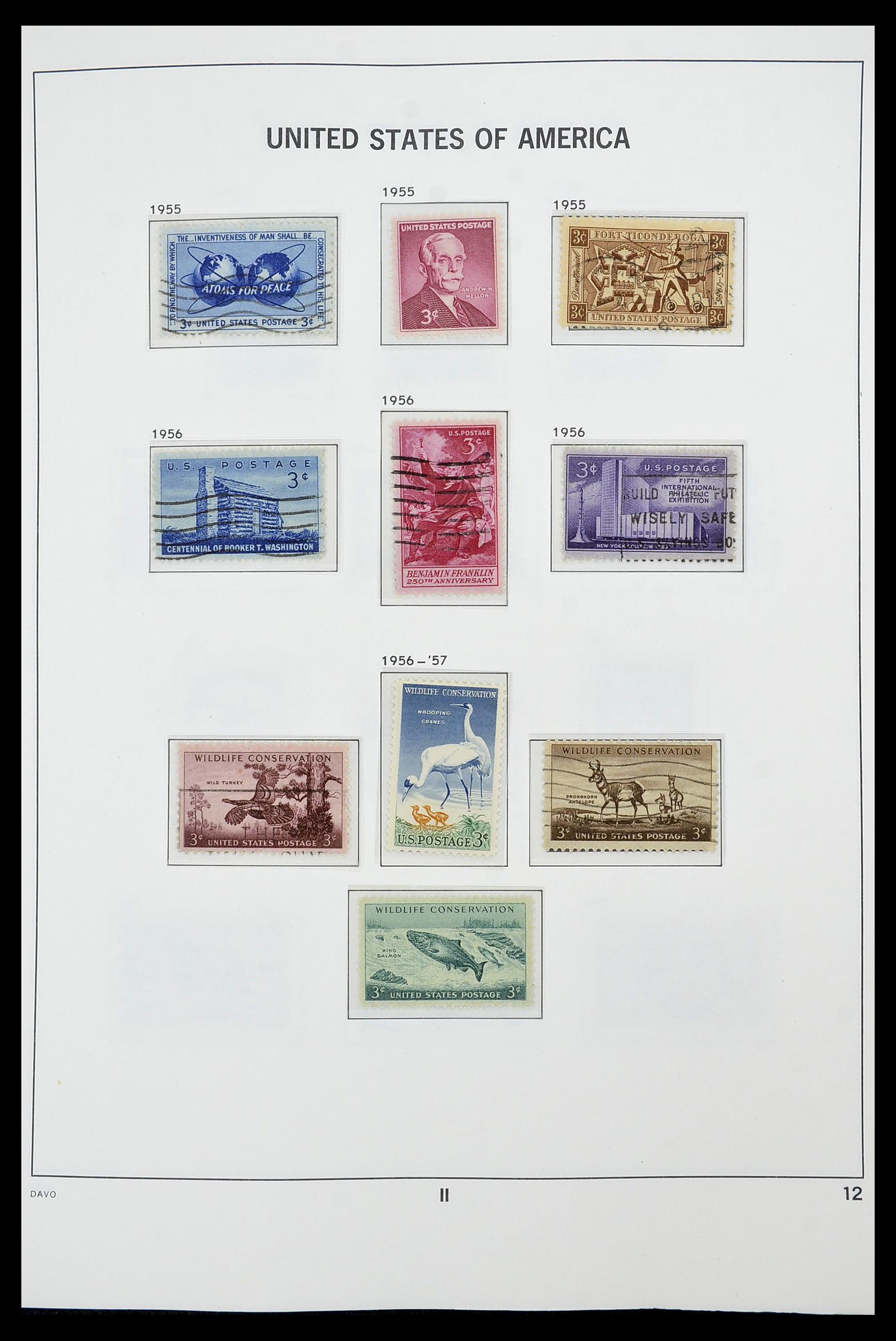 34441 012 - Stamp Collection 34441 USA 1945-1998.