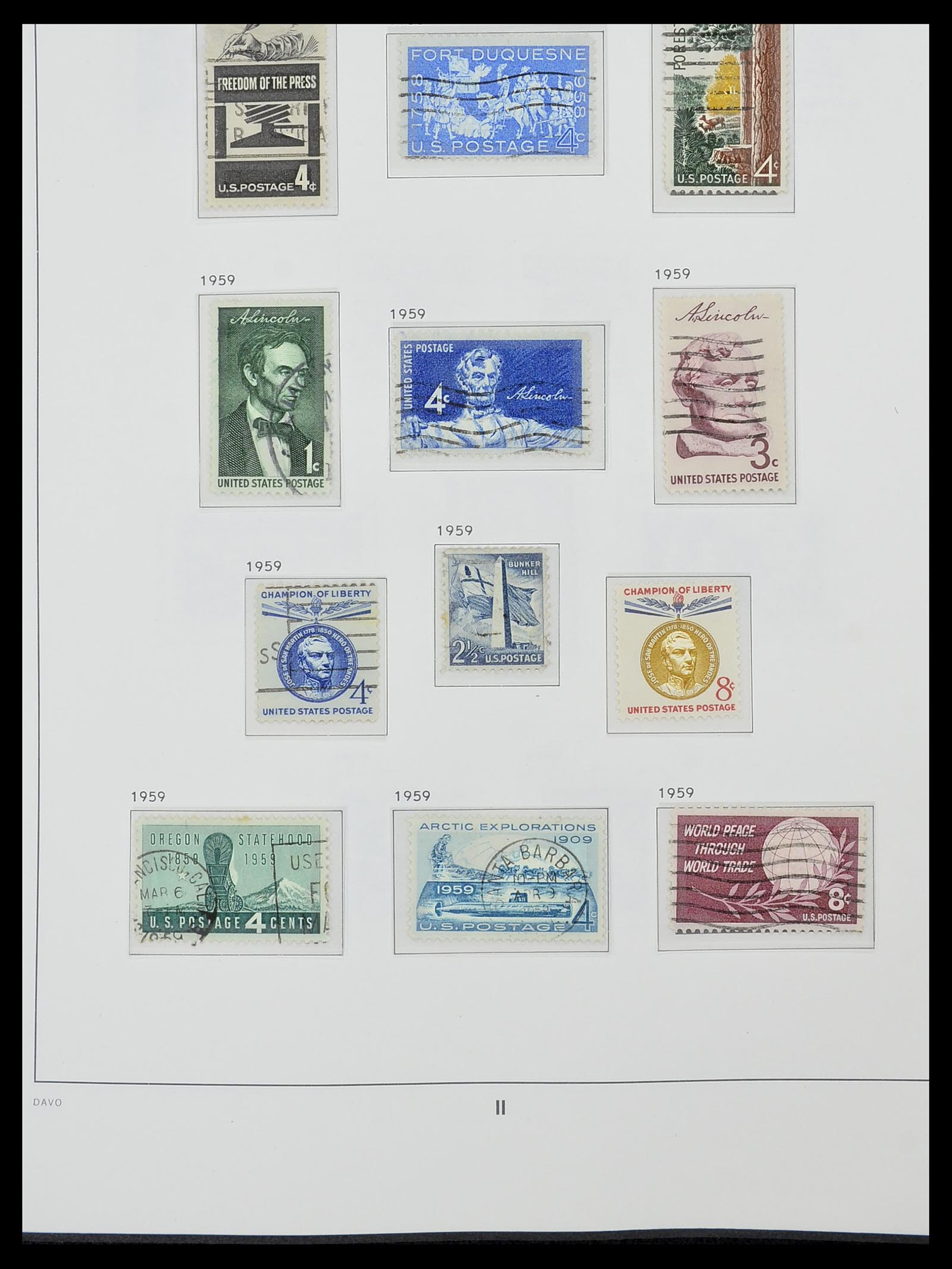 34441 016 - Stamp Collection 34441 USA 1945-1998.