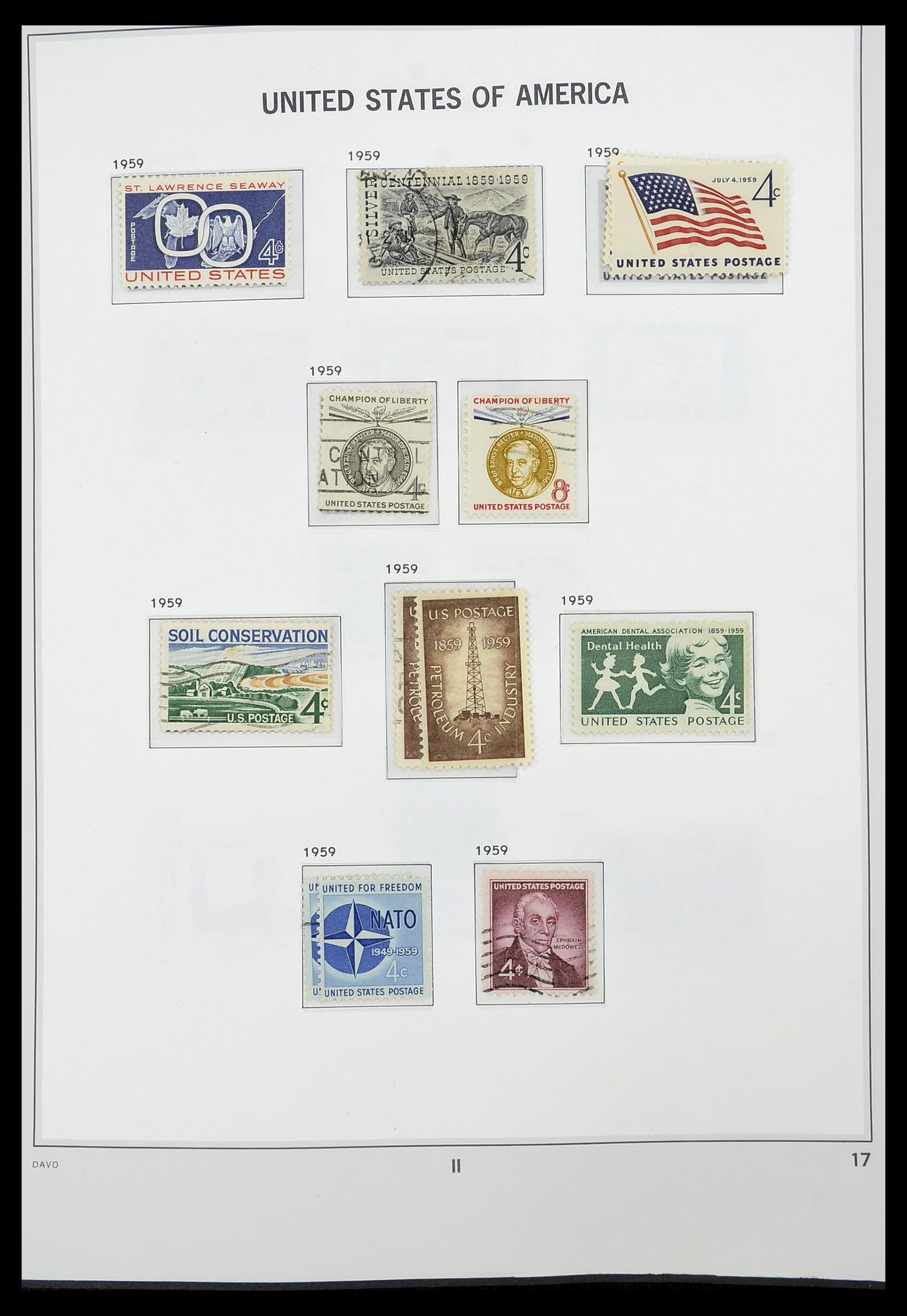 34441 017 - Stamp Collection 34441 USA 1945-1998.