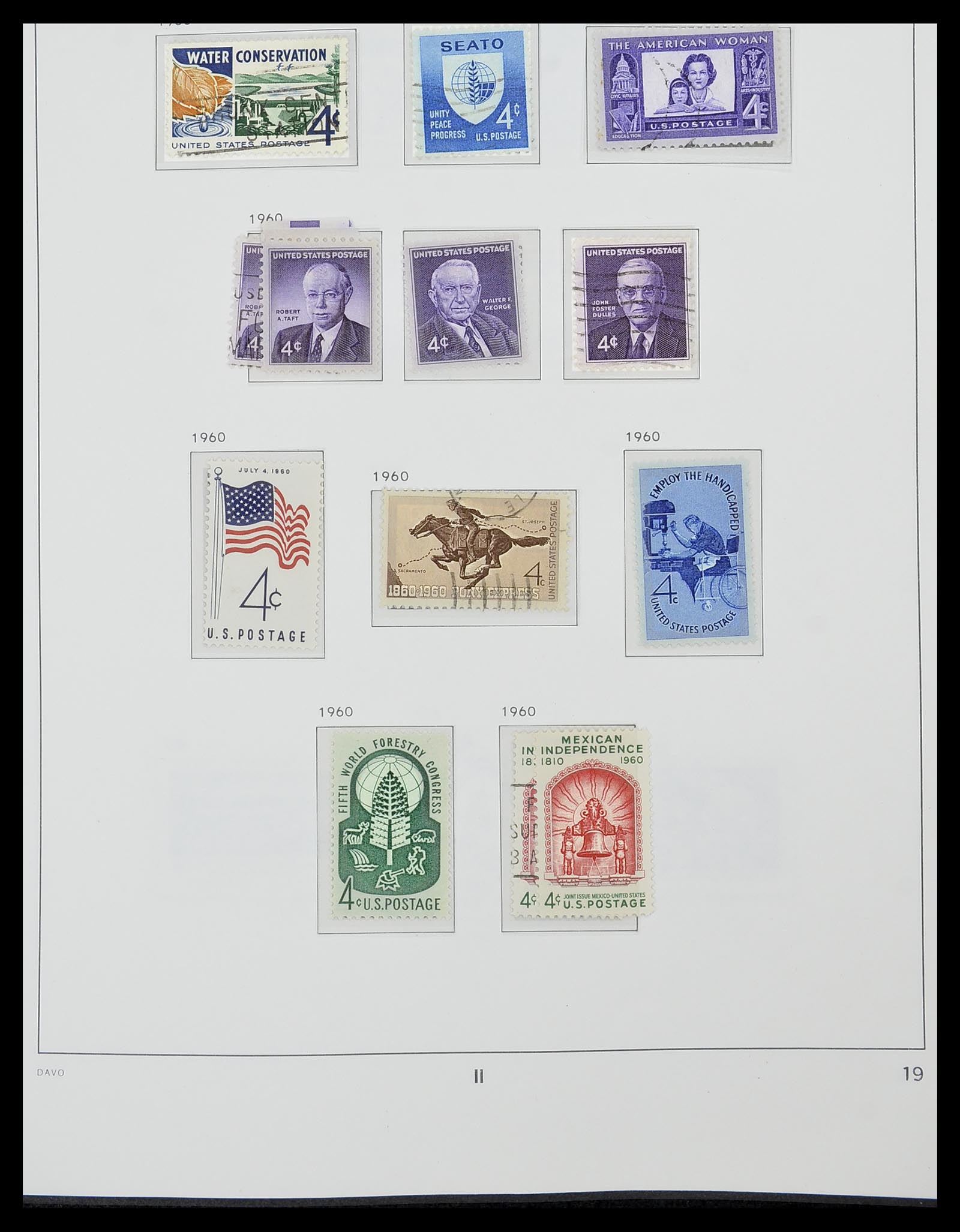 34441 019 - Stamp Collection 34441 USA 1945-1998.
