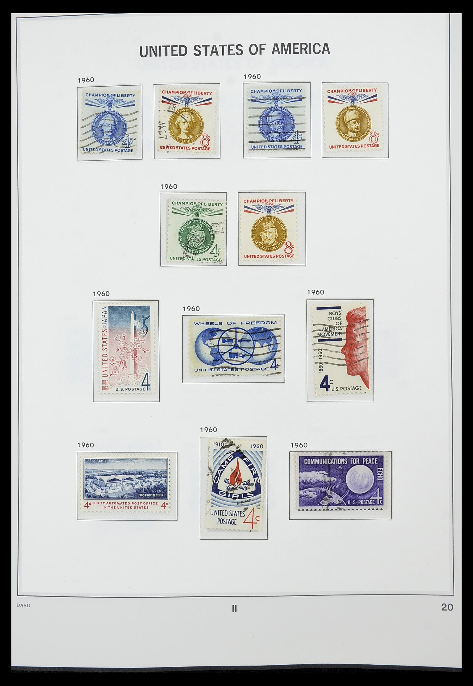 34441 020 - Stamp Collection 34441 USA 1945-1998.
