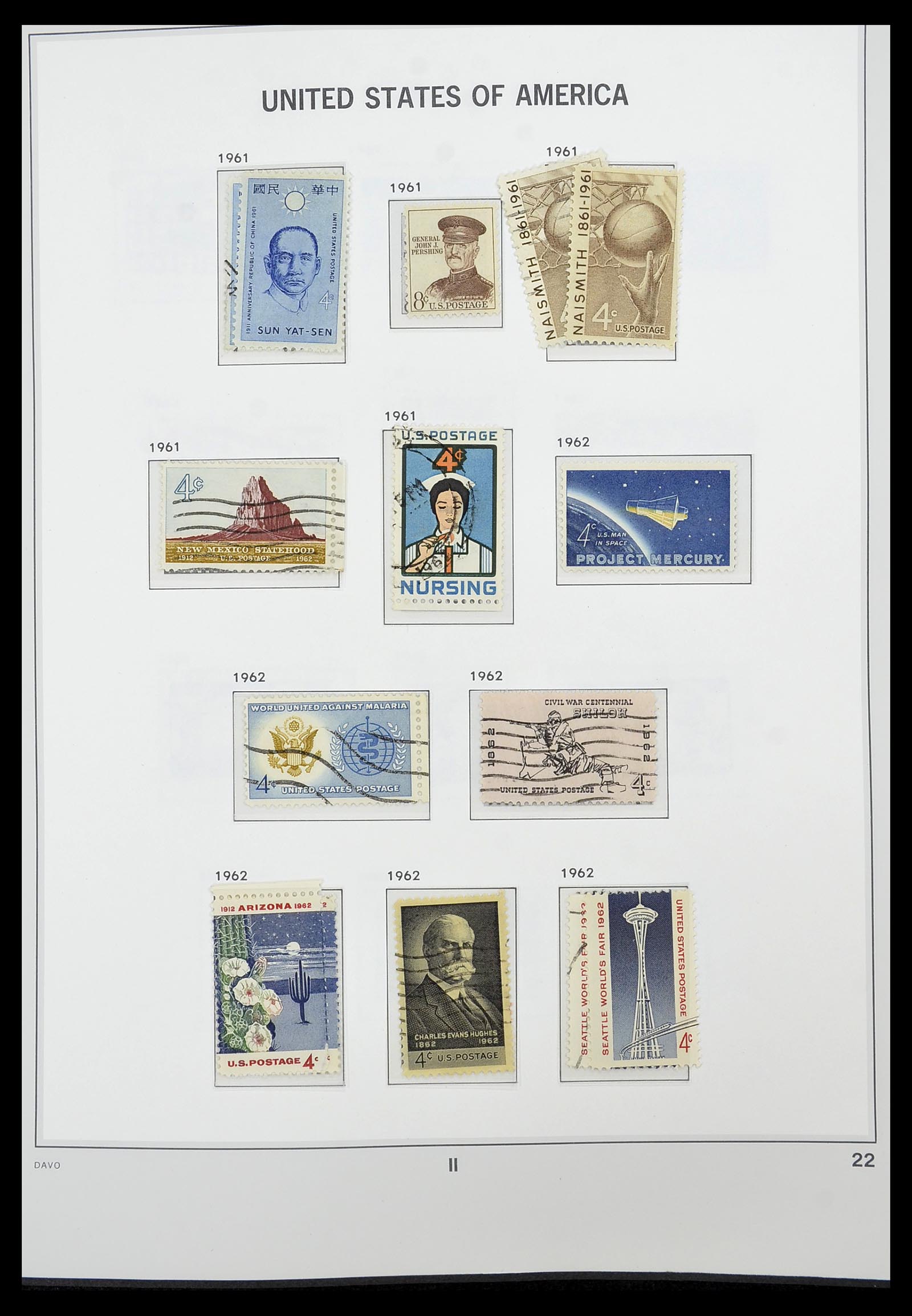 34441 022 - Stamp Collection 34441 USA 1945-1998.