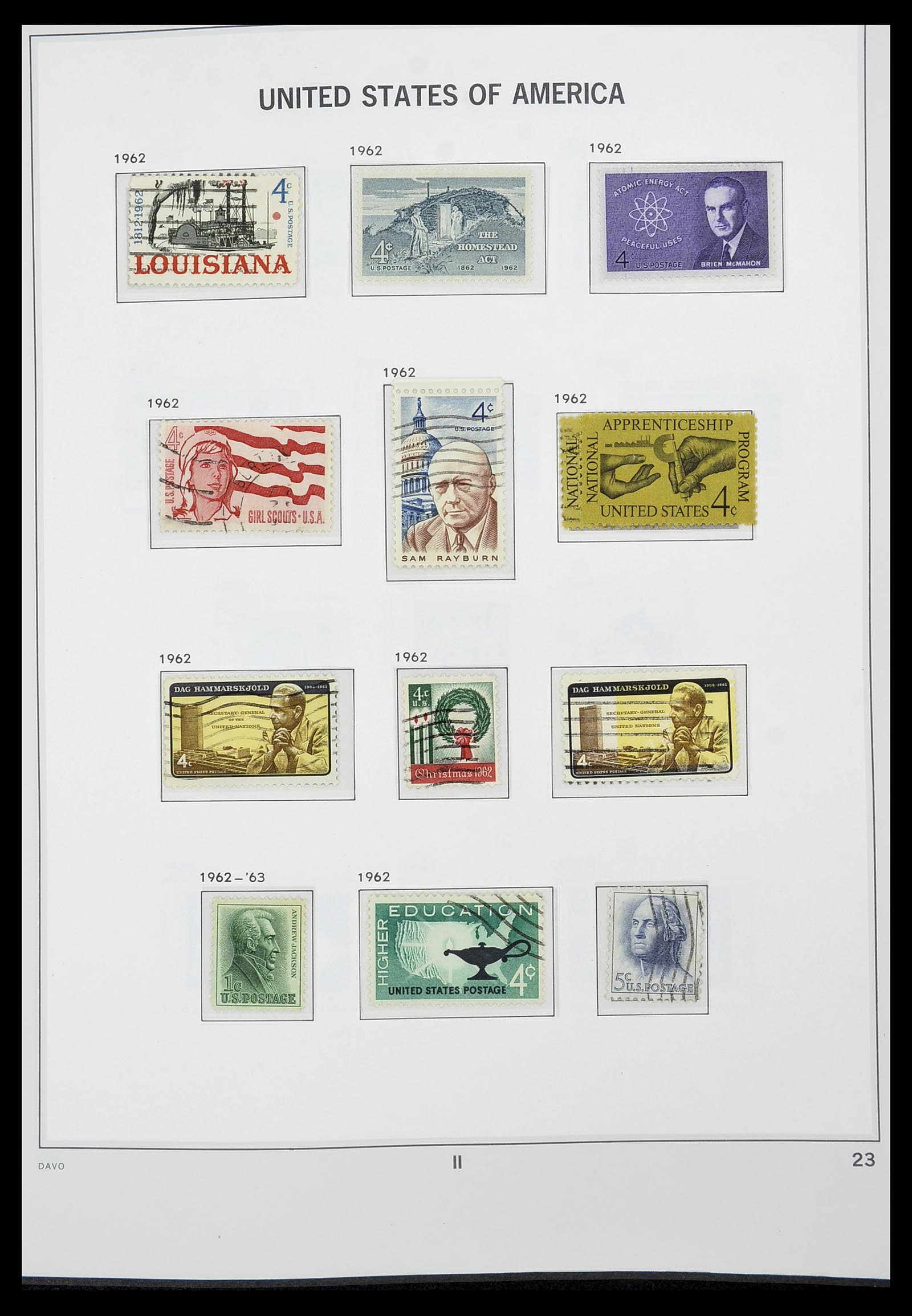 34441 023 - Stamp Collection 34441 USA 1945-1998.