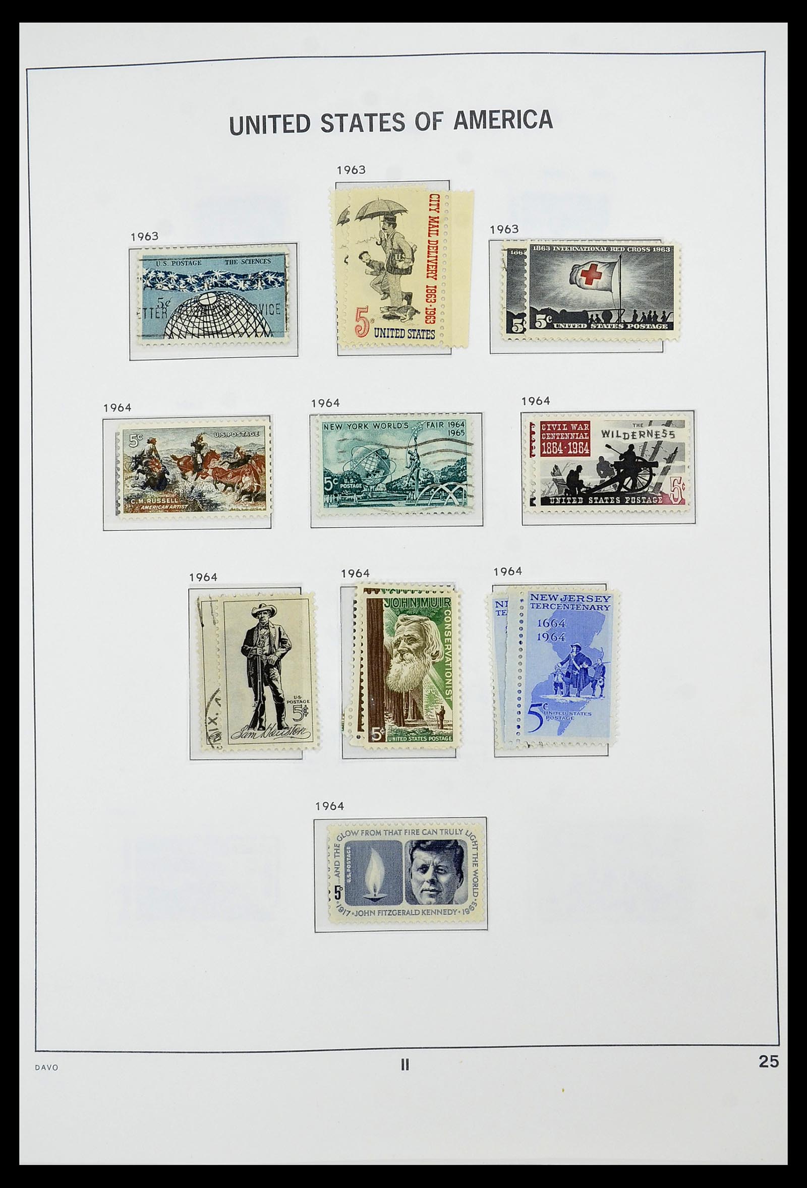 34441 025 - Stamp Collection 34441 USA 1945-1998.
