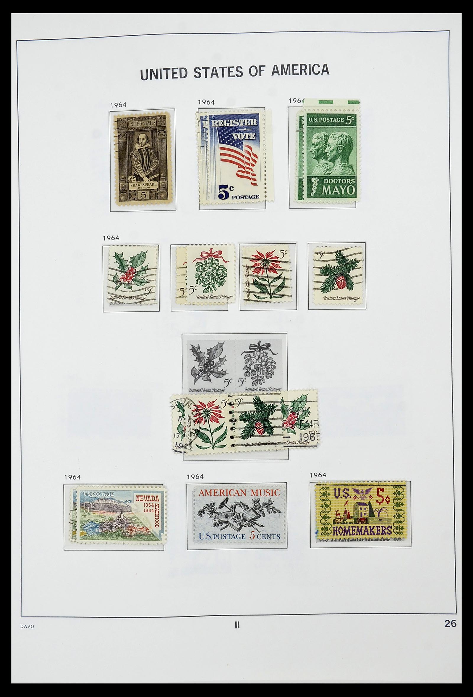 34441 026 - Stamp Collection 34441 USA 1945-1998.