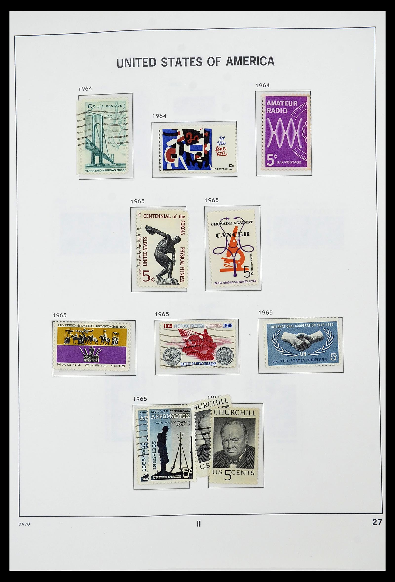 34441 027 - Stamp Collection 34441 USA 1945-1998.