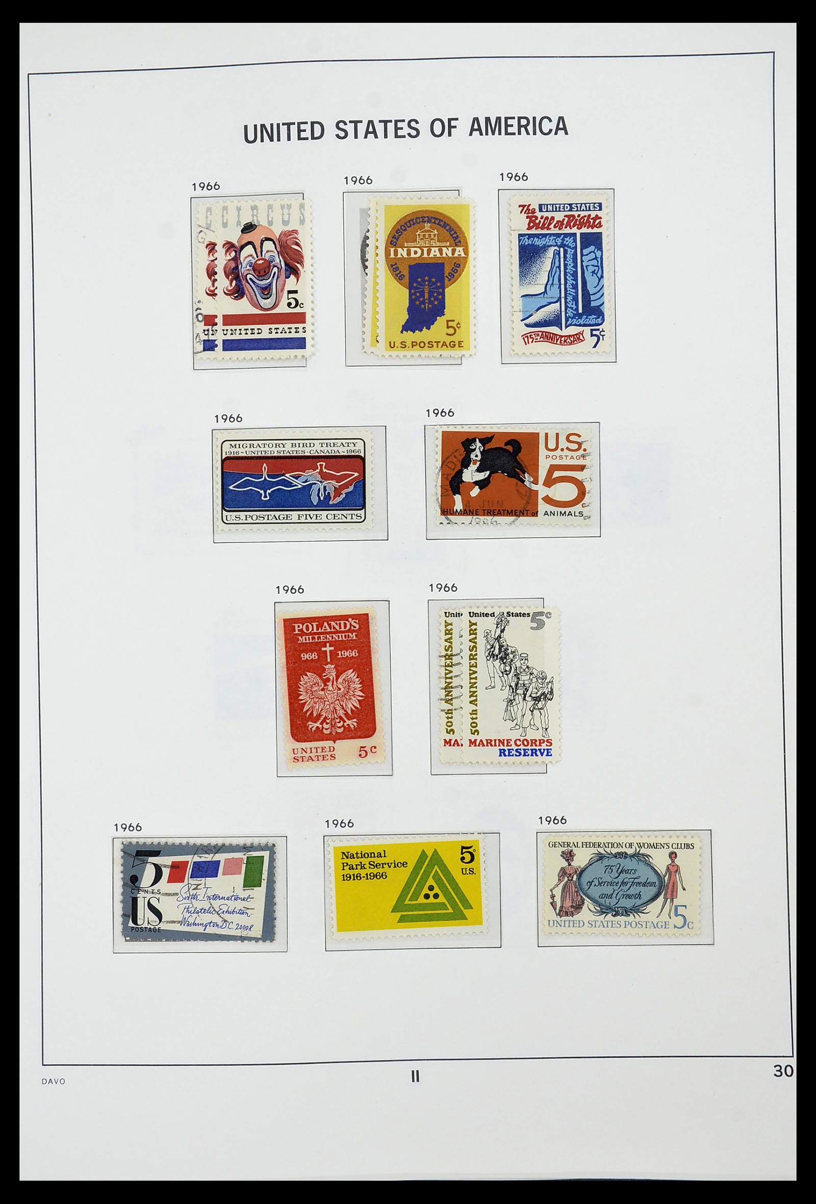 34441 030 - Stamp Collection 34441 USA 1945-1998.