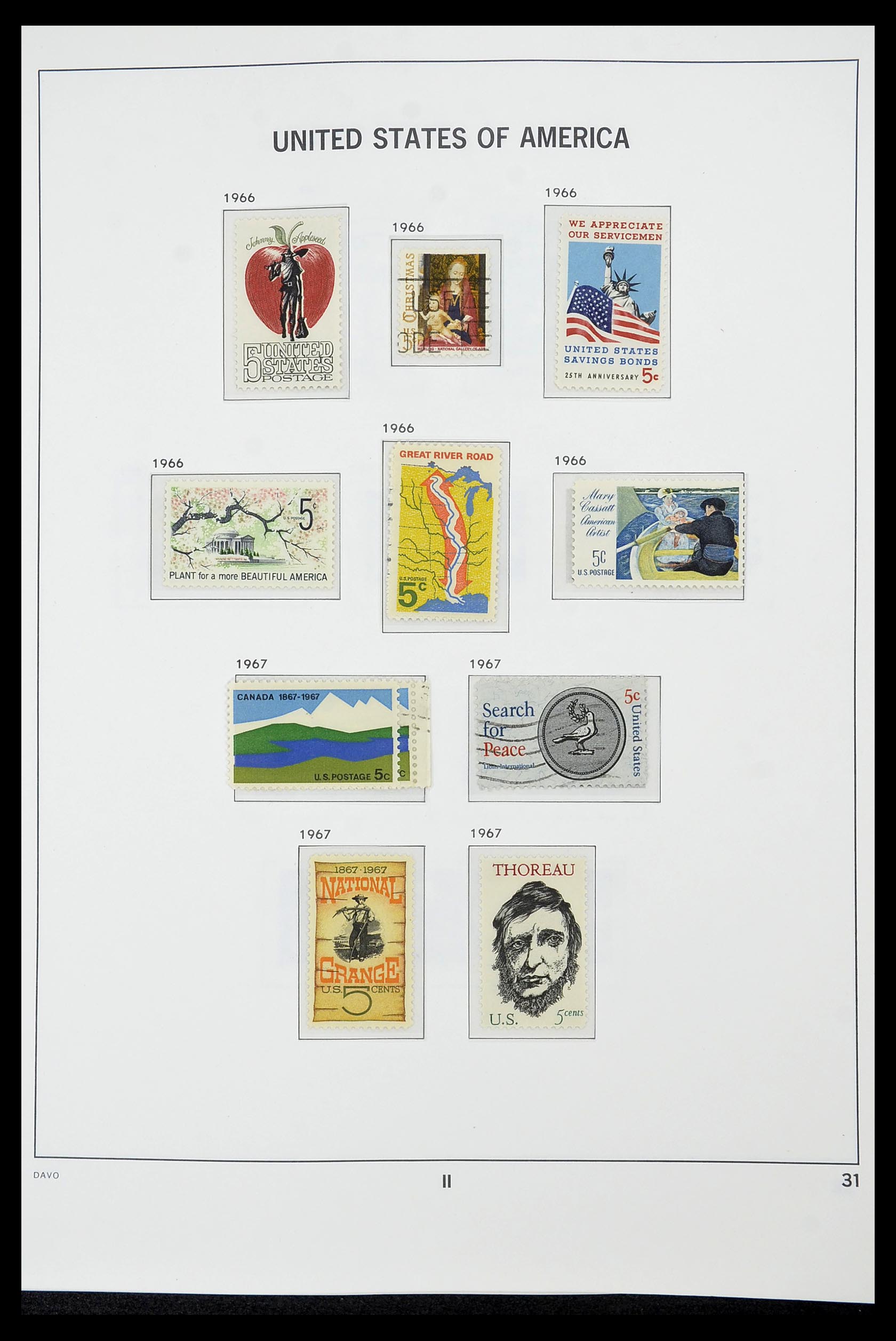 34441 031 - Stamp Collection 34441 USA 1945-1998.