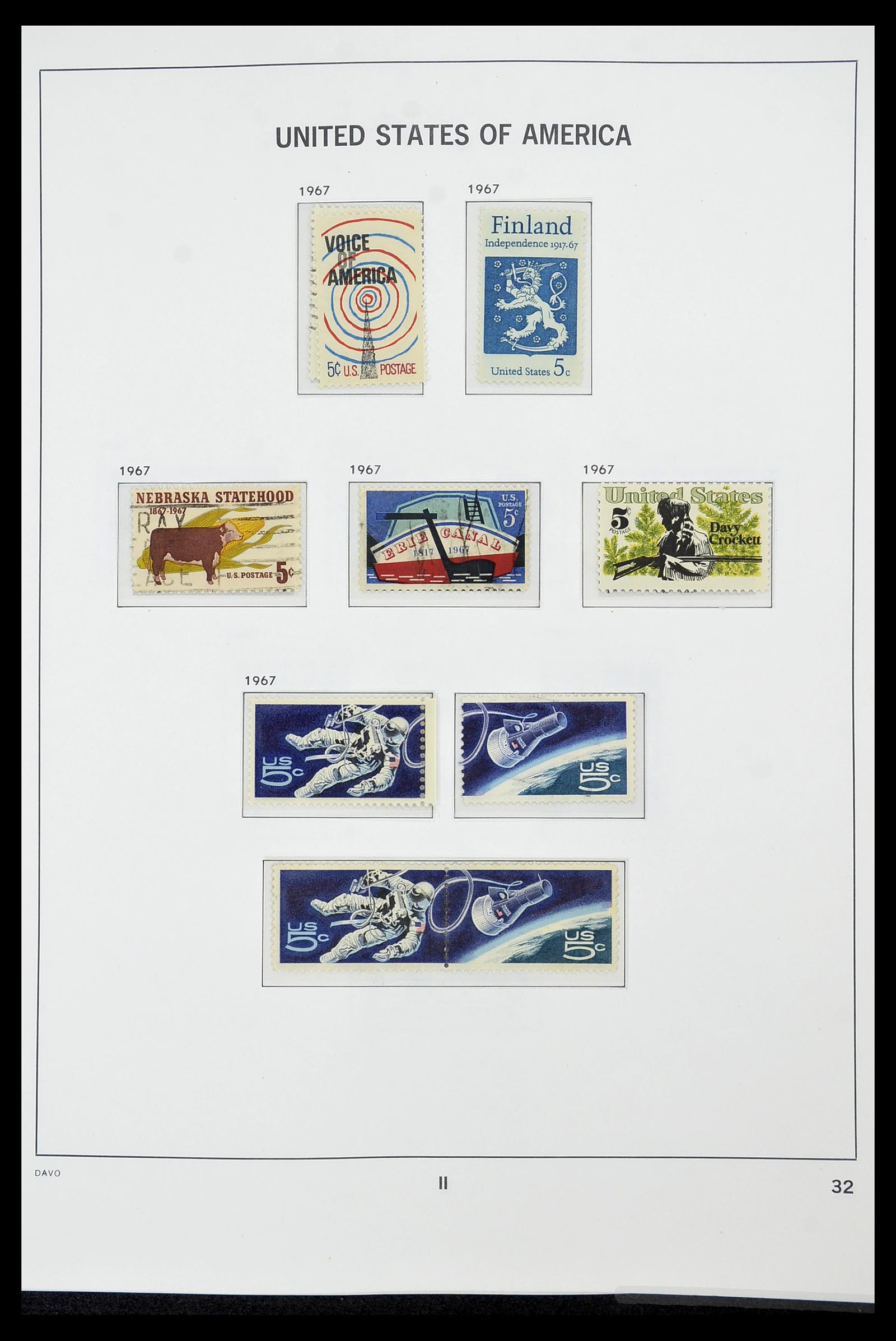 34441 032 - Stamp Collection 34441 USA 1945-1998.