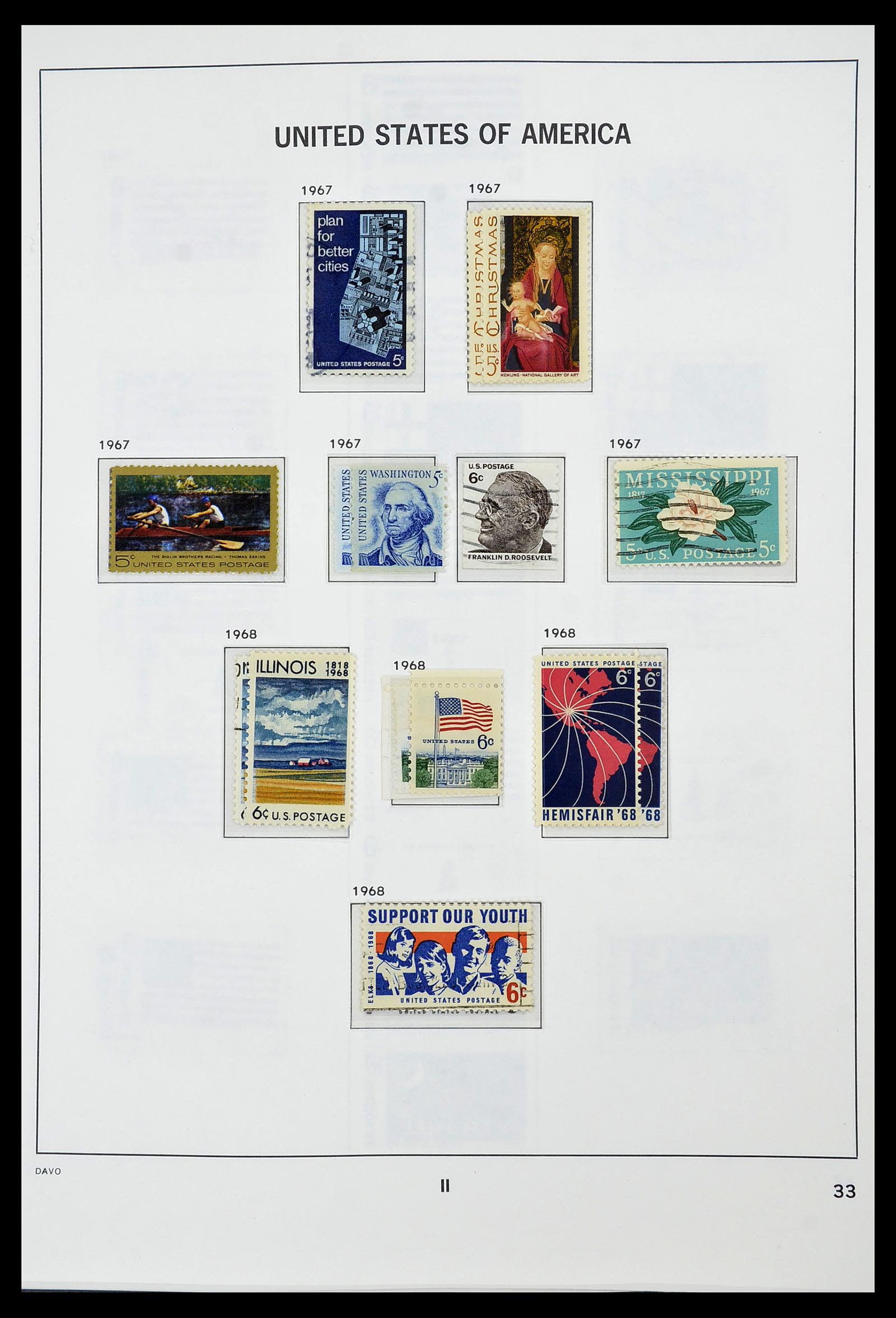 34441 033 - Stamp Collection 34441 USA 1945-1998.