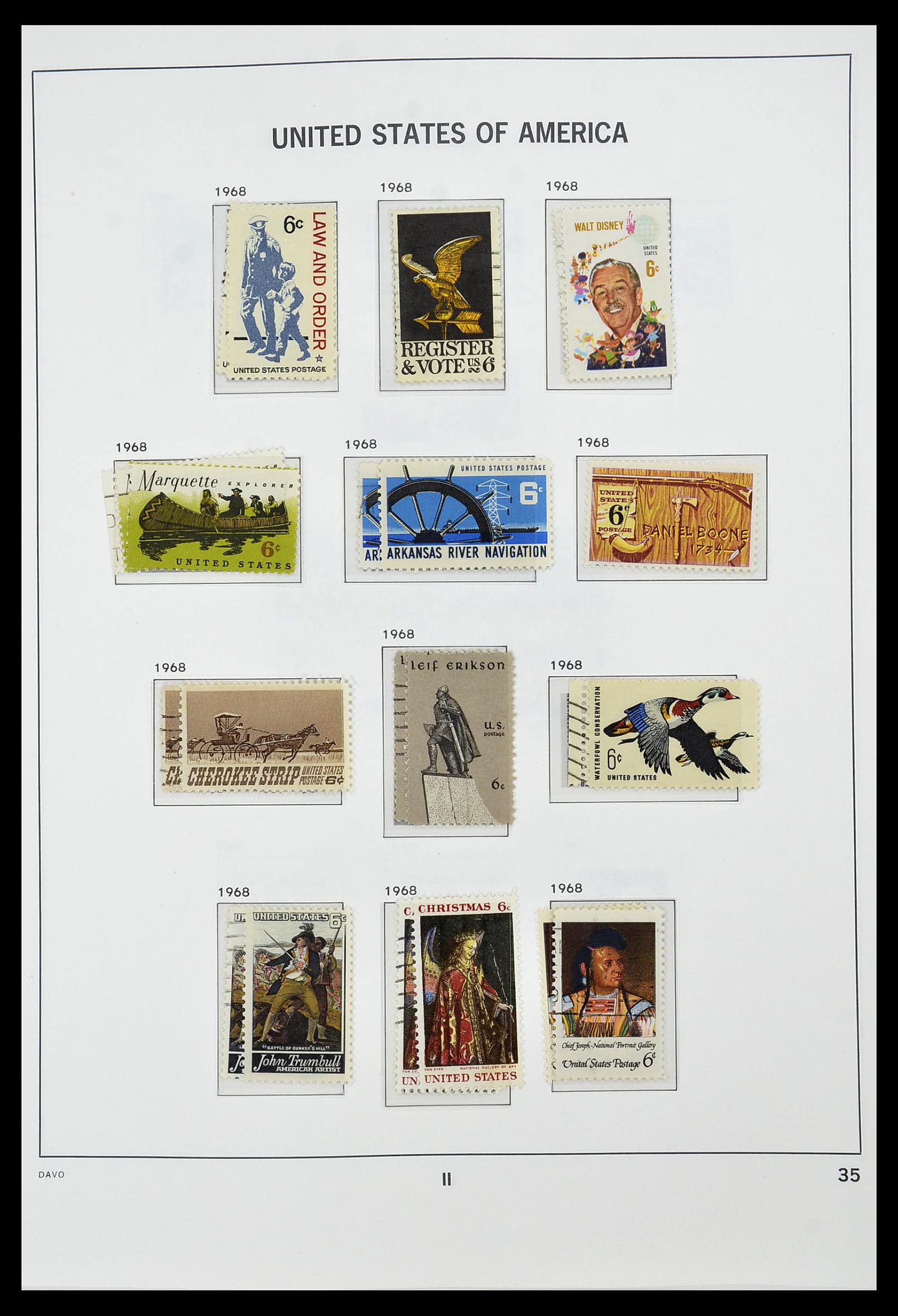 34441 035 - Stamp Collection 34441 USA 1945-1998.