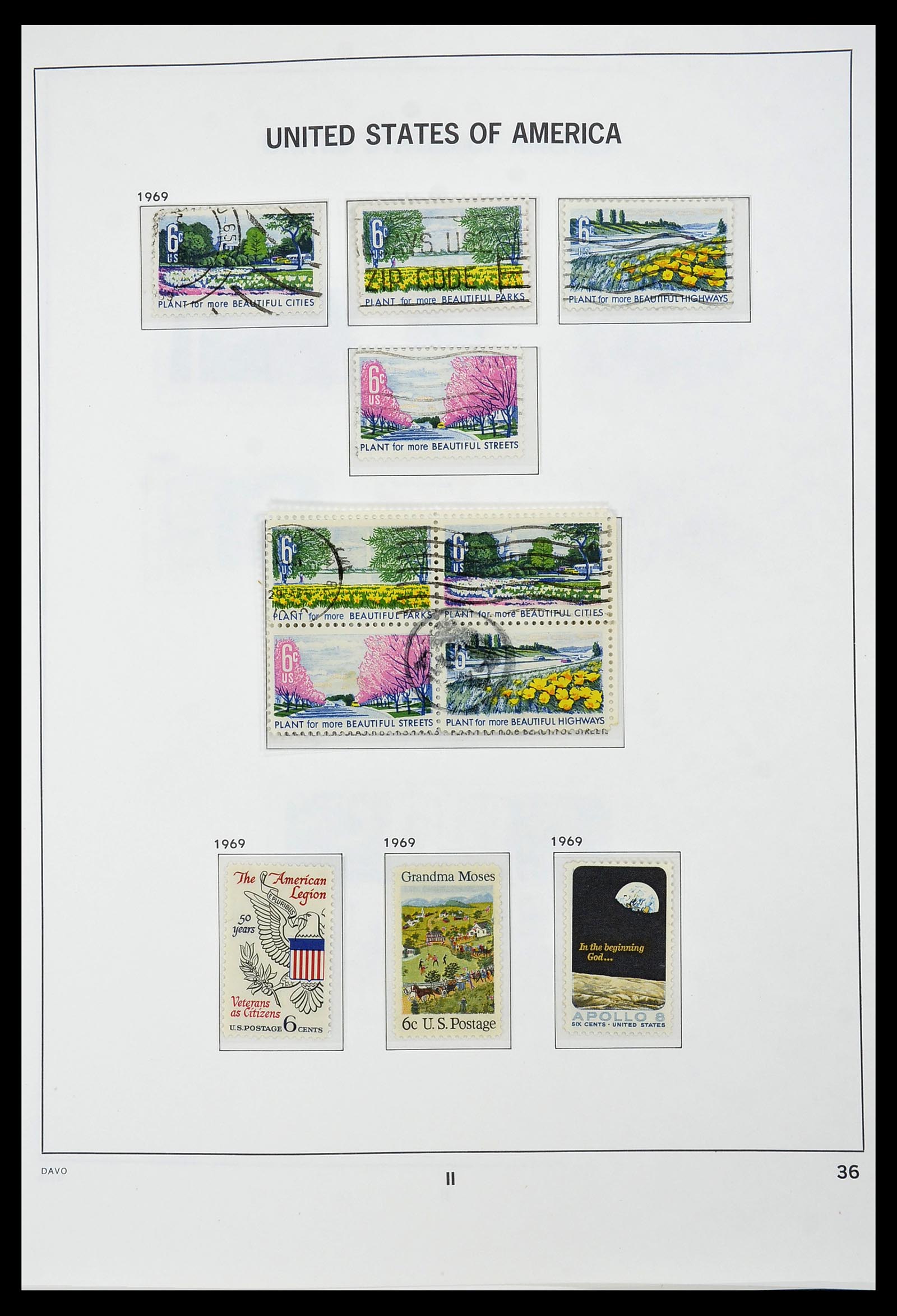 34441 036 - Stamp Collection 34441 USA 1945-1998.