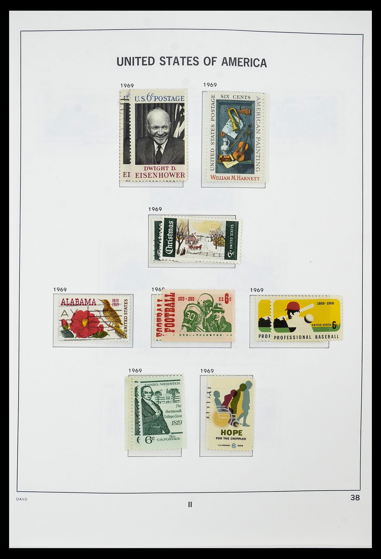 34441 038 - Stamp Collection 34441 USA 1945-1998.