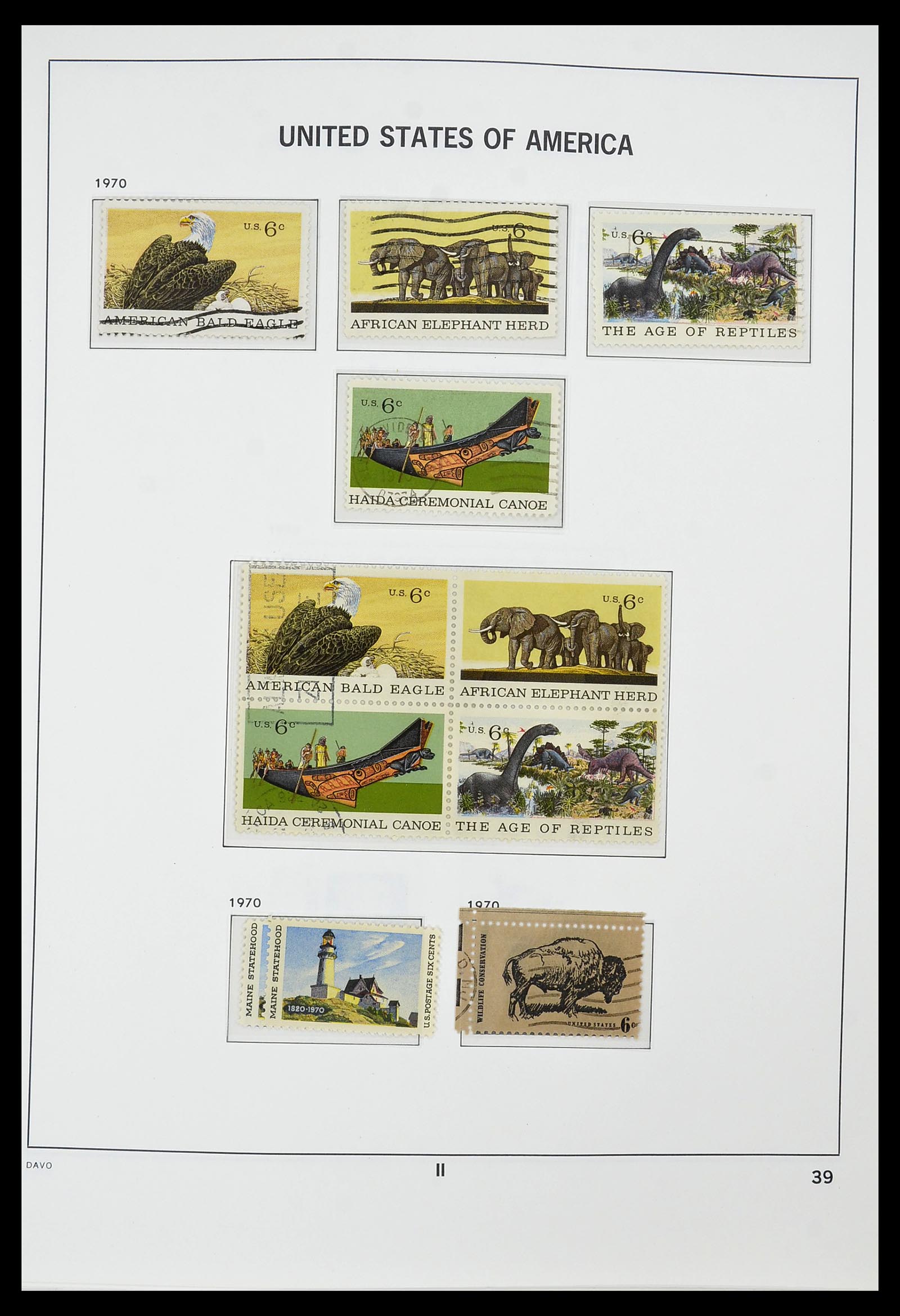 34441 039 - Stamp Collection 34441 USA 1945-1998.