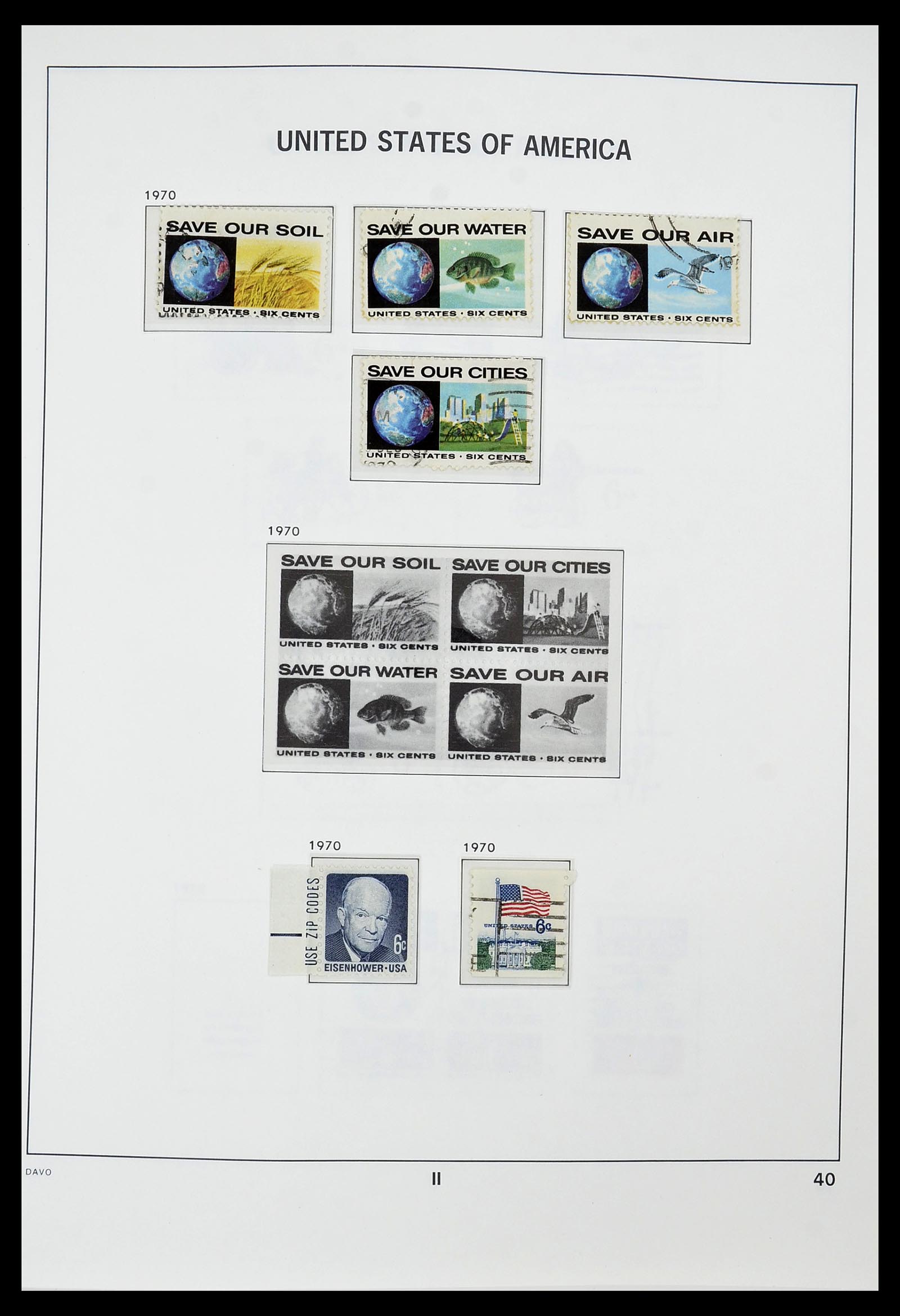 34441 040 - Stamp Collection 34441 USA 1945-1998.