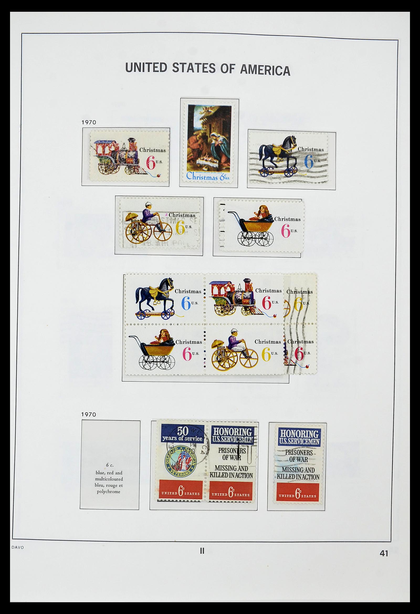 34441 041 - Stamp Collection 34441 USA 1945-1998.