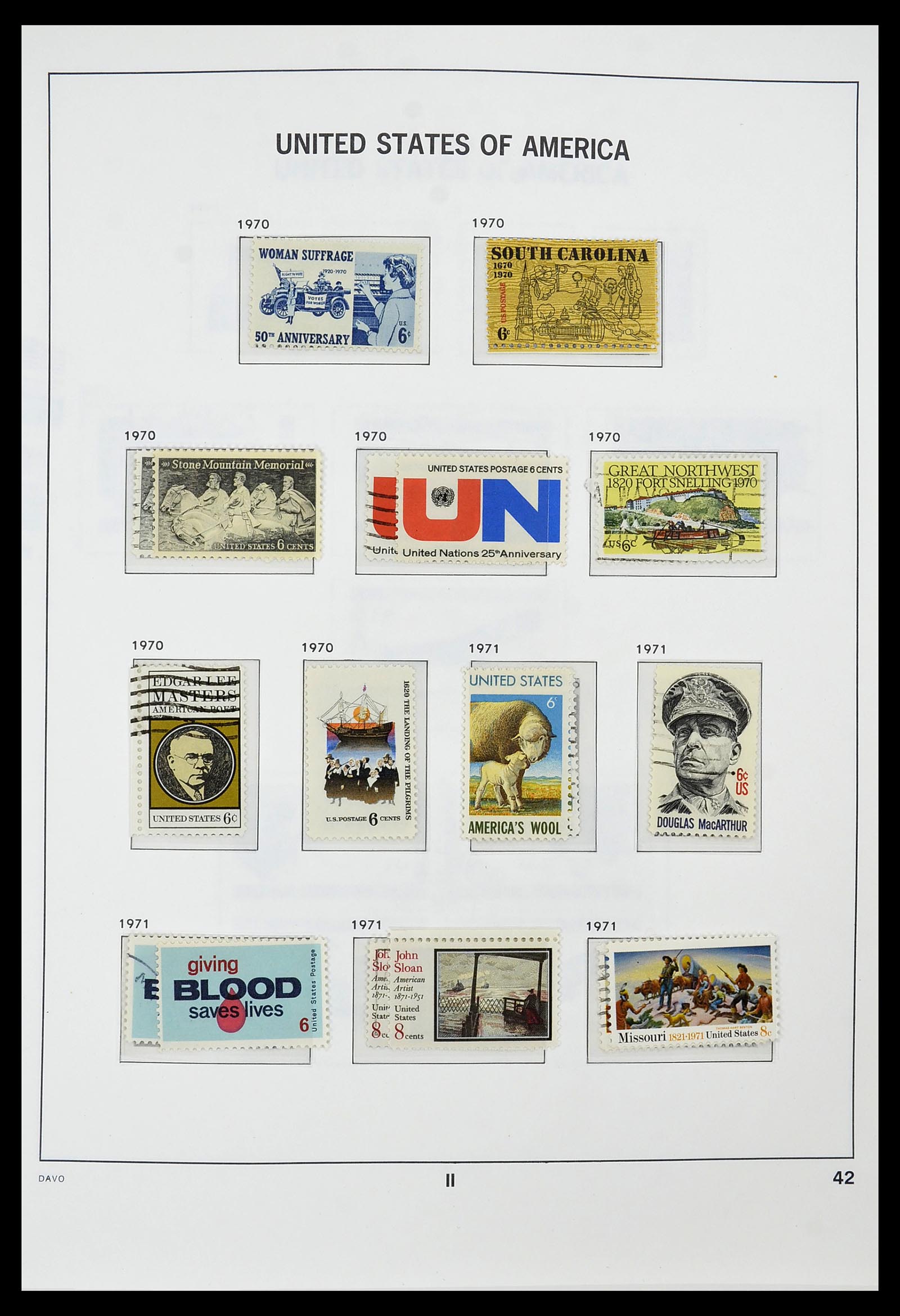 34441 042 - Stamp Collection 34441 USA 1945-1998.