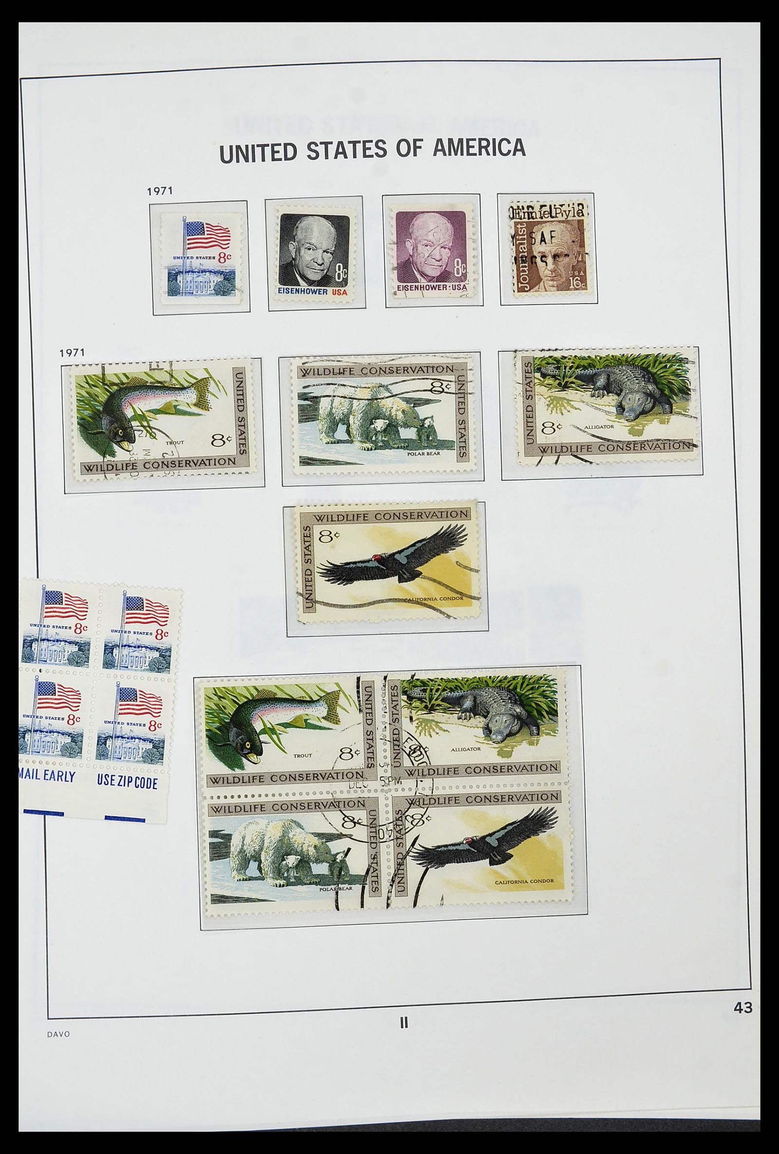 34441 043 - Stamp Collection 34441 USA 1945-1998.