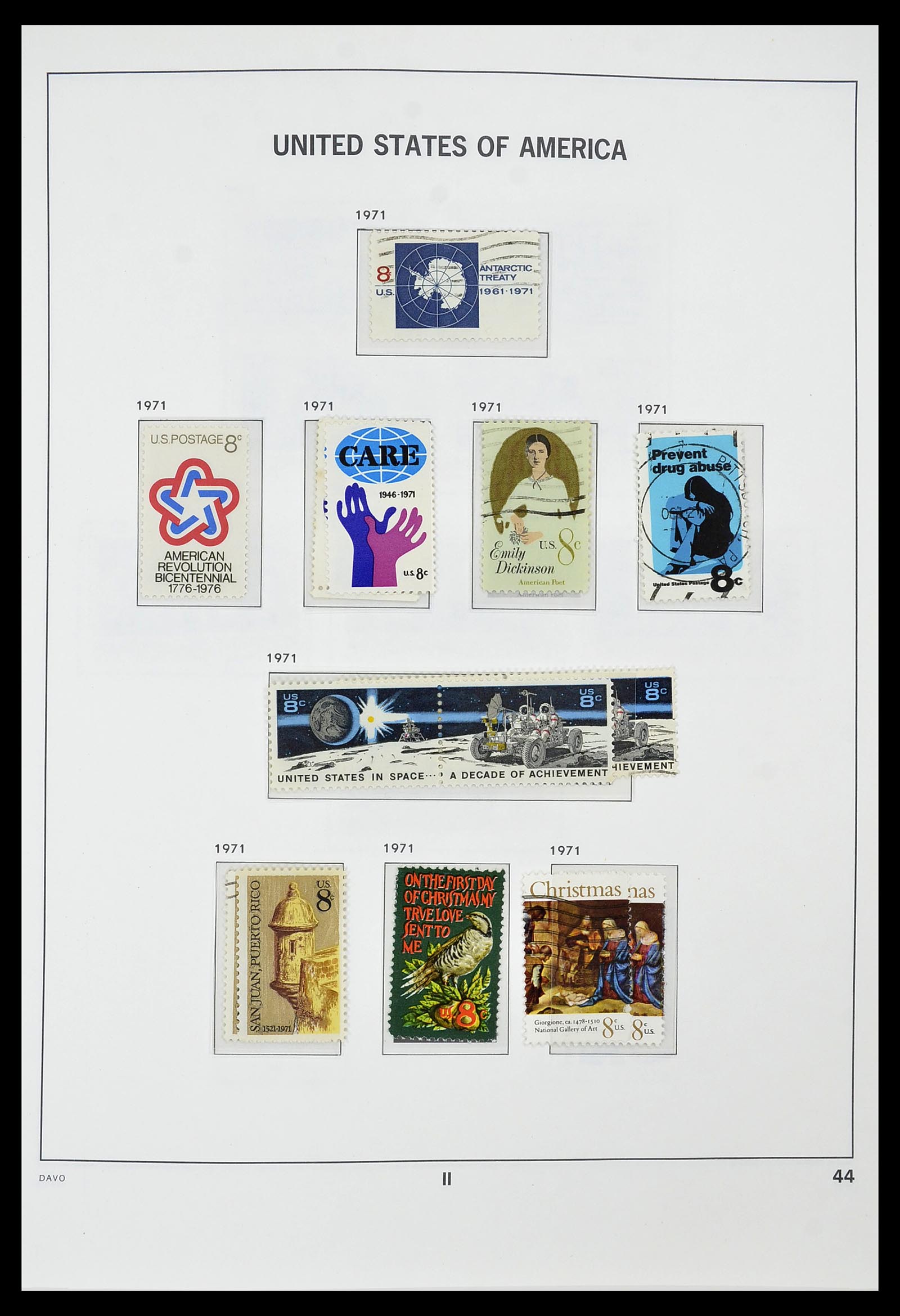 34441 044 - Stamp Collection 34441 USA 1945-1998.