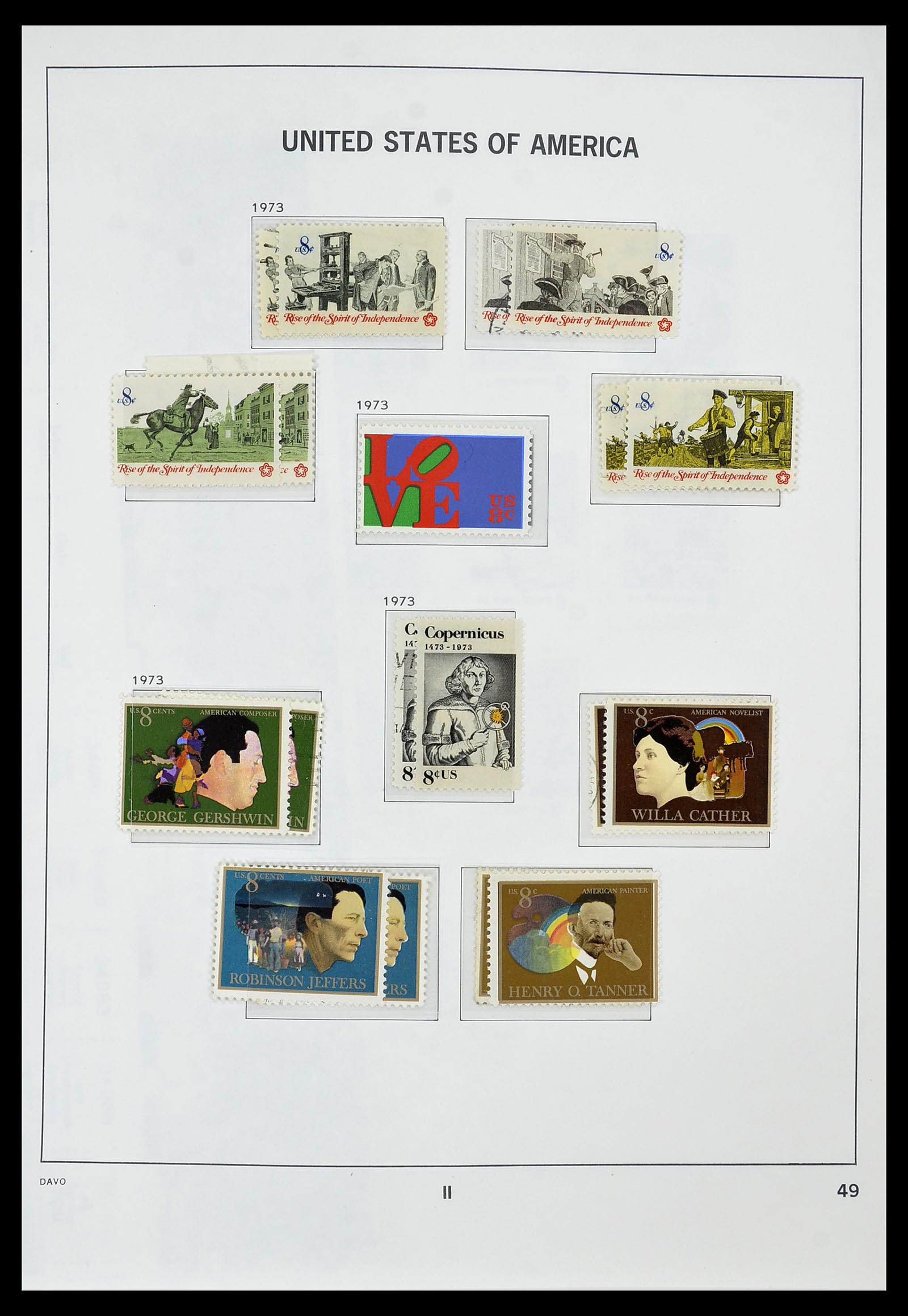 34441 050 - Stamp Collection 34441 USA 1945-1998.