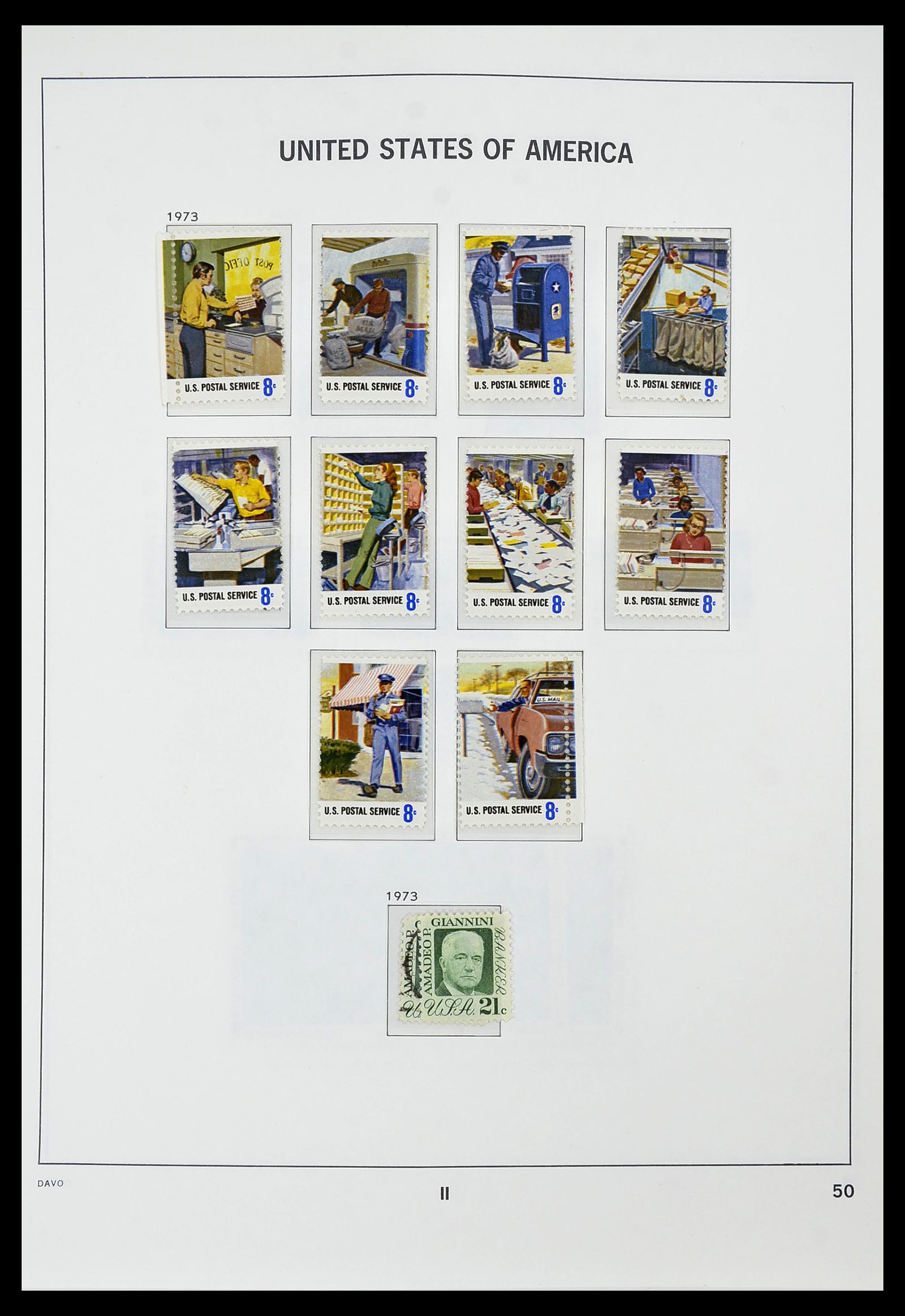 34441 051 - Stamp Collection 34441 USA 1945-1998.