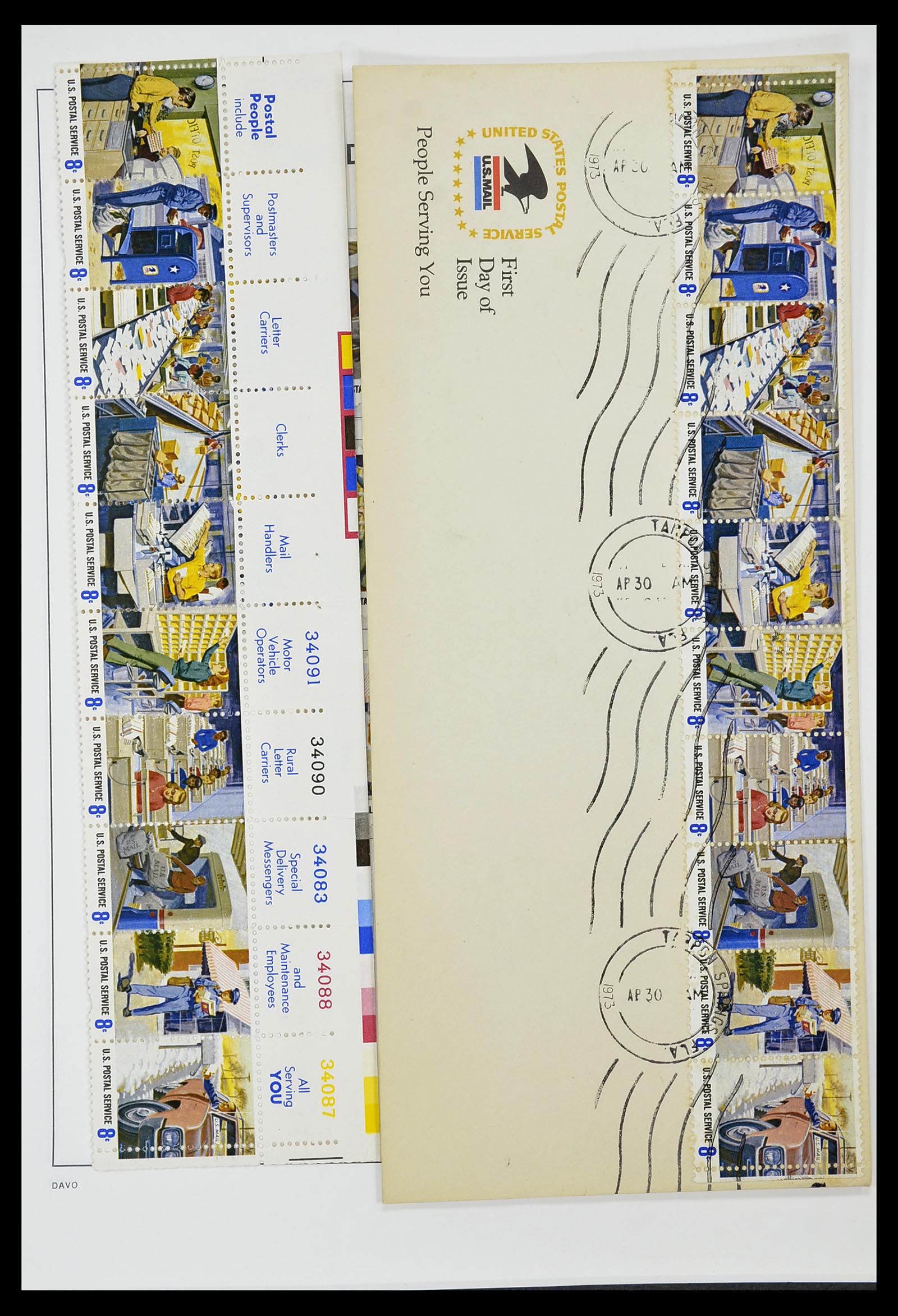 34441 052 - Stamp Collection 34441 USA 1945-1998.