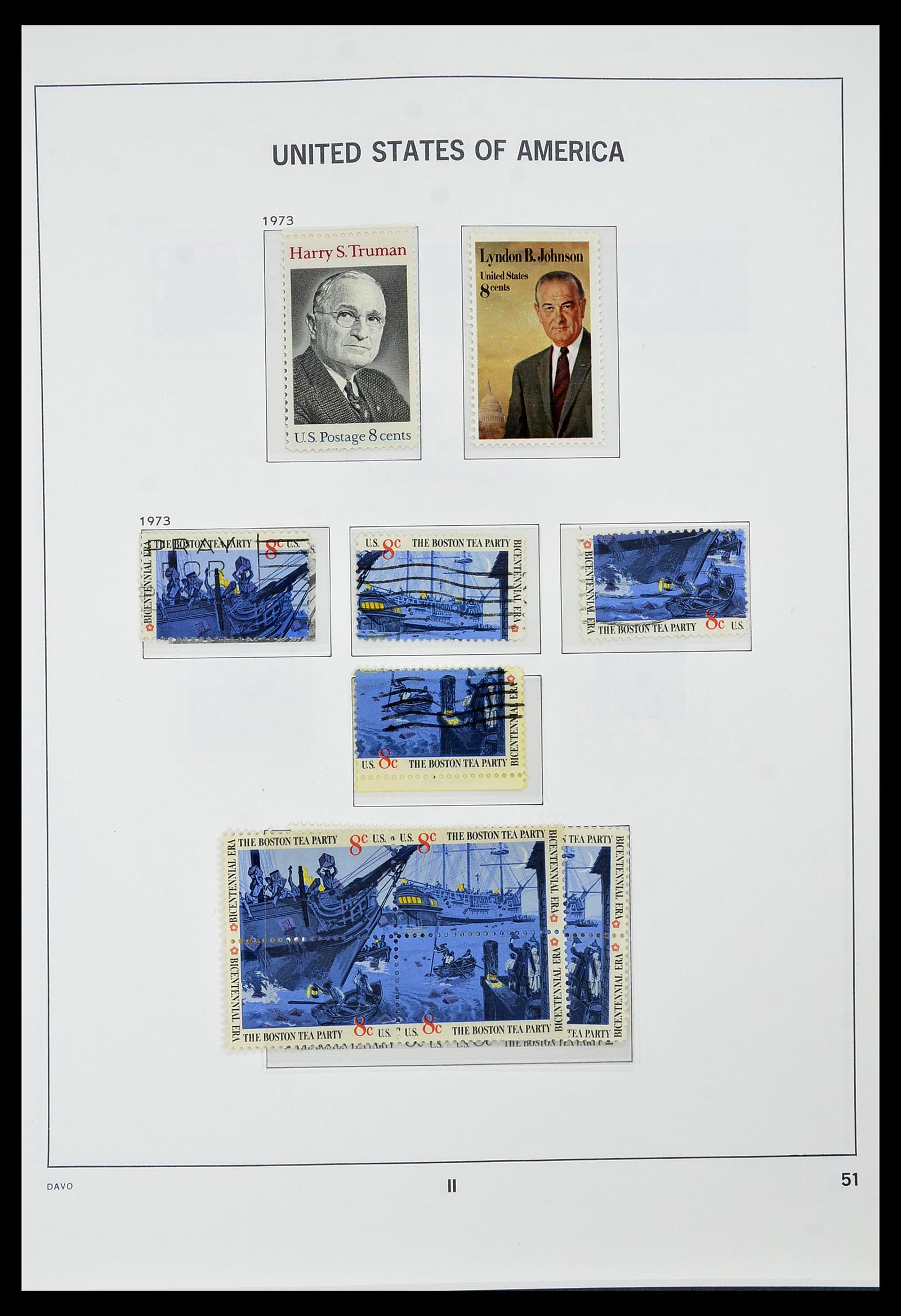34441 053 - Stamp Collection 34441 USA 1945-1998.