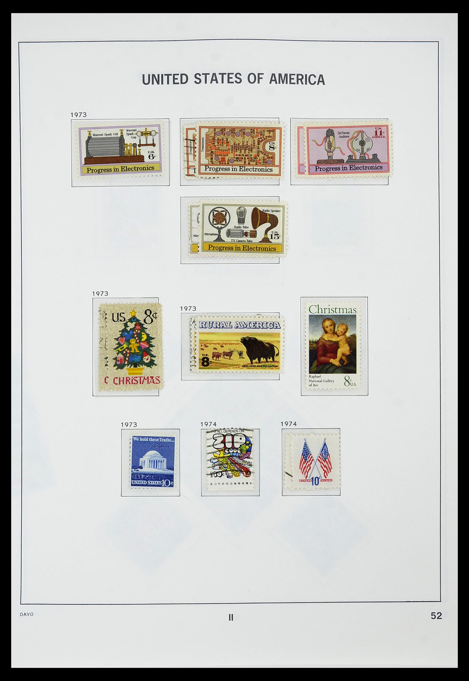 34441 054 - Stamp Collection 34441 USA 1945-1998.