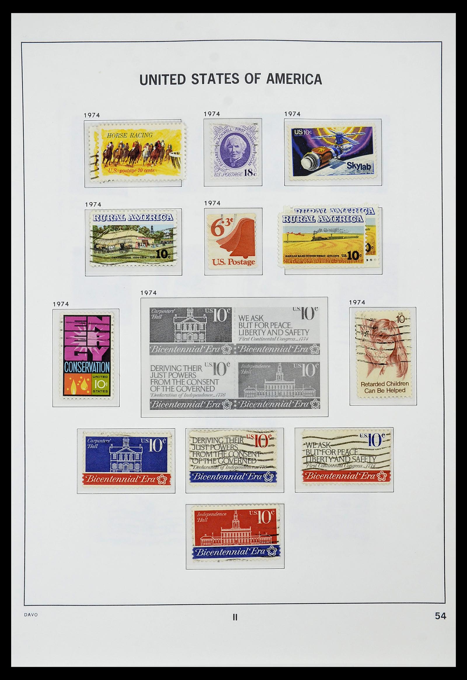 34441 056 - Stamp Collection 34441 USA 1945-1998.