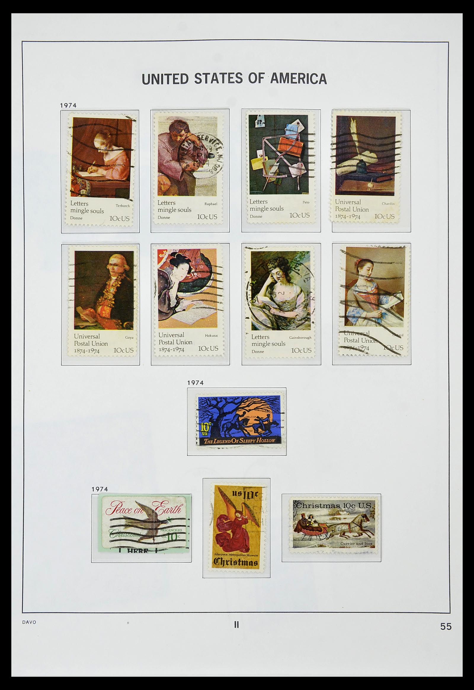 34441 057 - Stamp Collection 34441 USA 1945-1998.