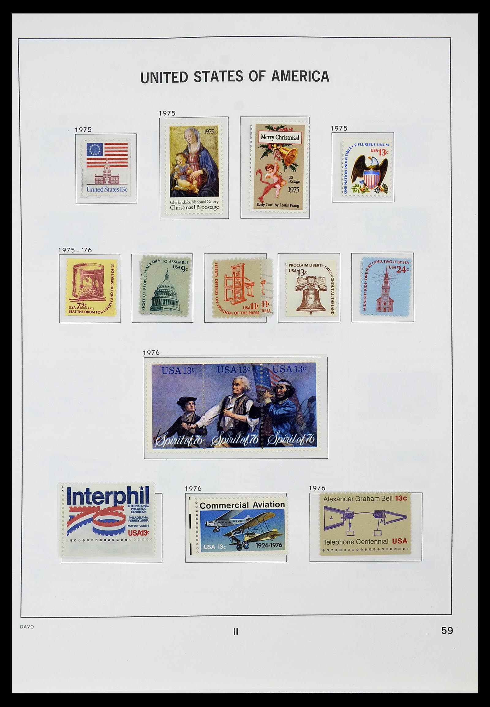 34441 062 - Stamp Collection 34441 USA 1945-1998.