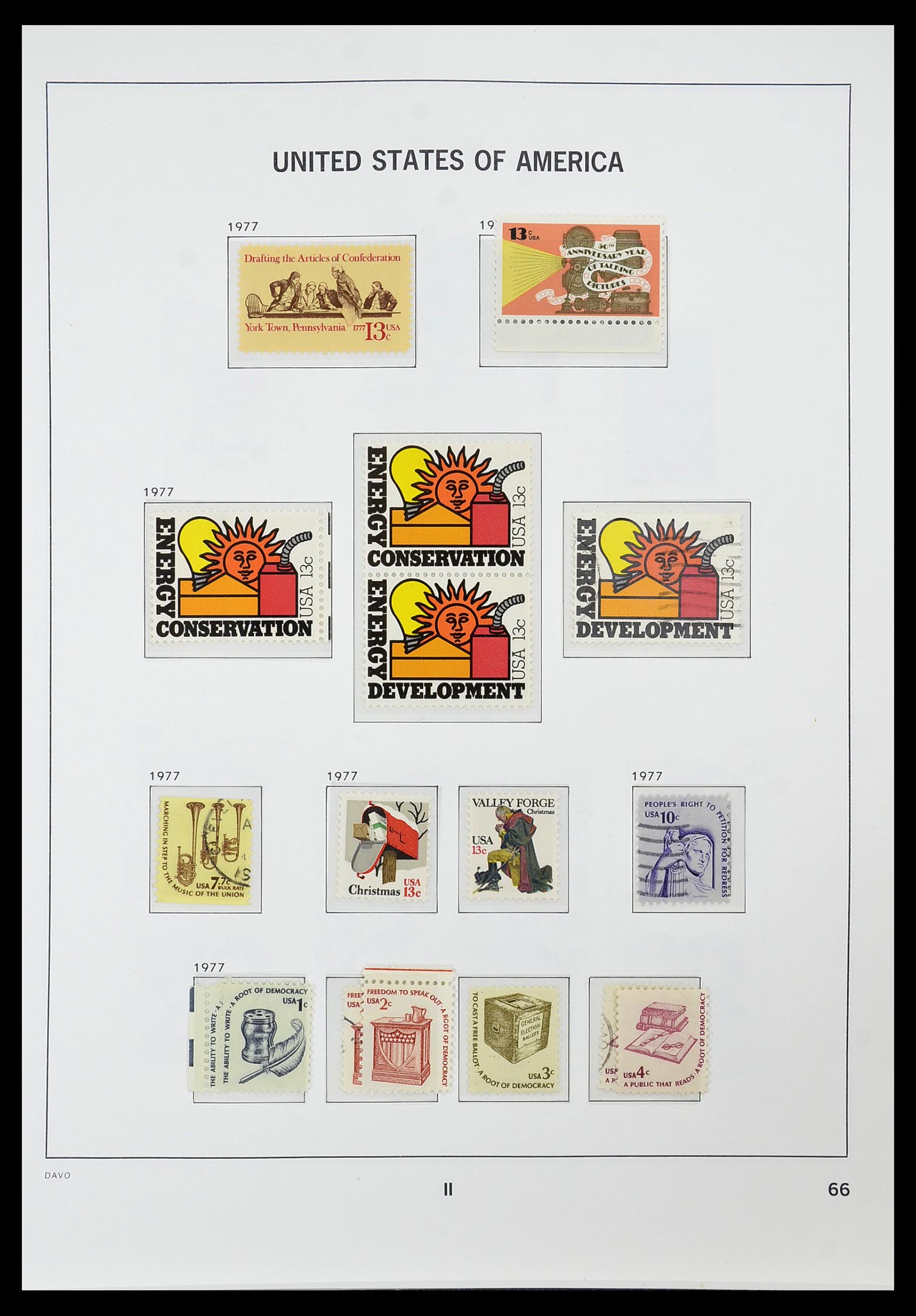 34441 070 - Stamp Collection 34441 USA 1945-1998.