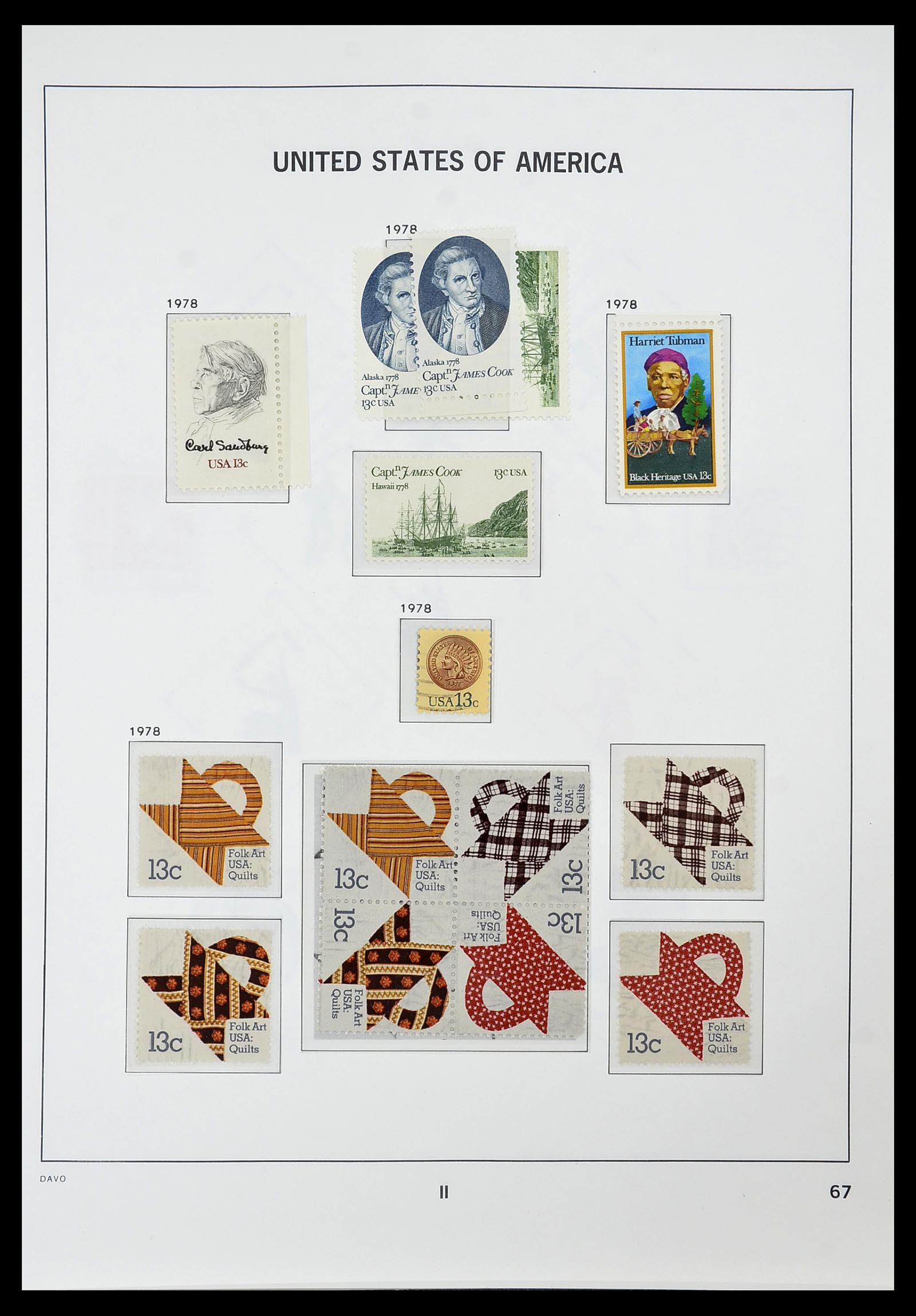34441 071 - Stamp Collection 34441 USA 1945-1998.