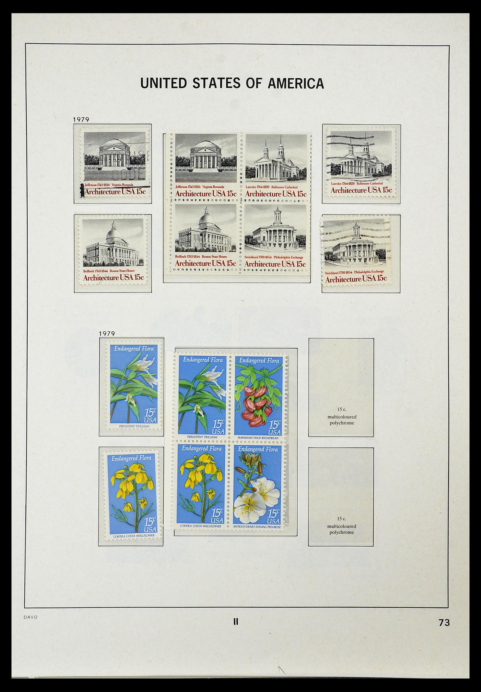34441 077 - Stamp Collection 34441 USA 1945-1998.