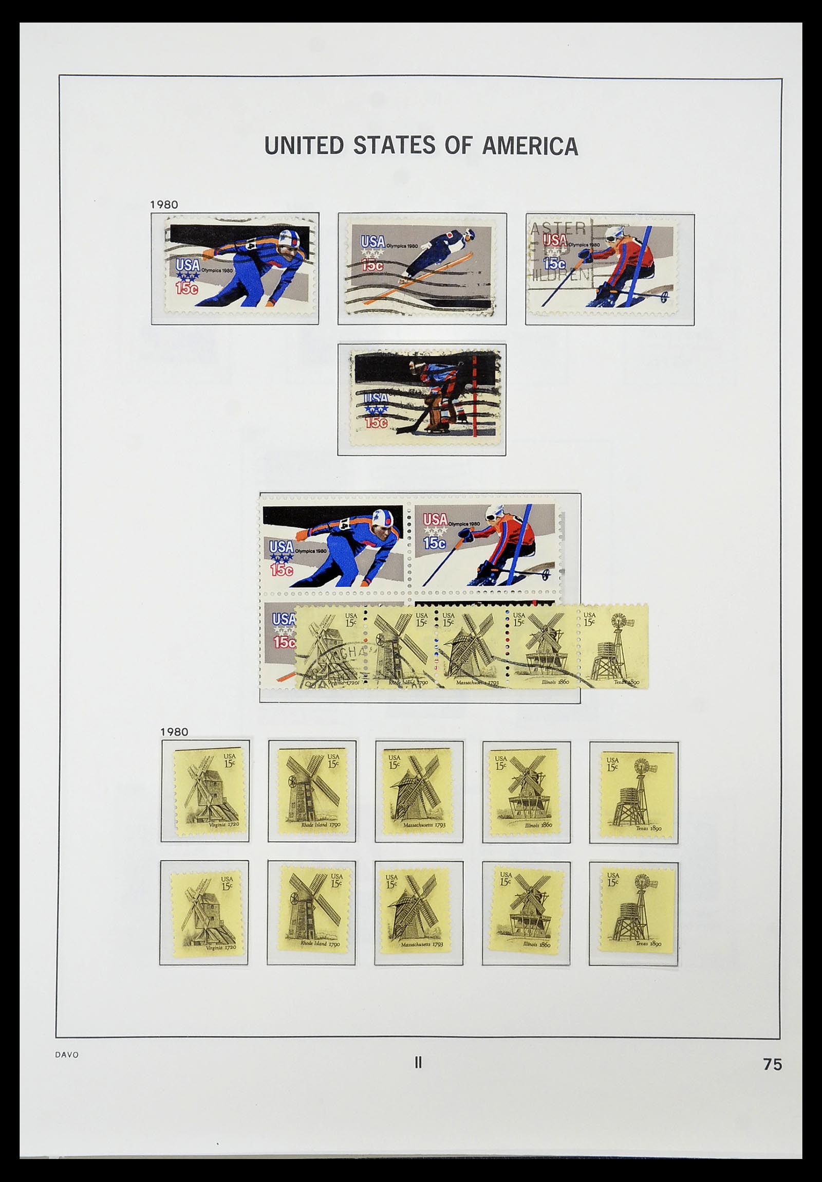 34441 079 - Stamp Collection 34441 USA 1945-1998.