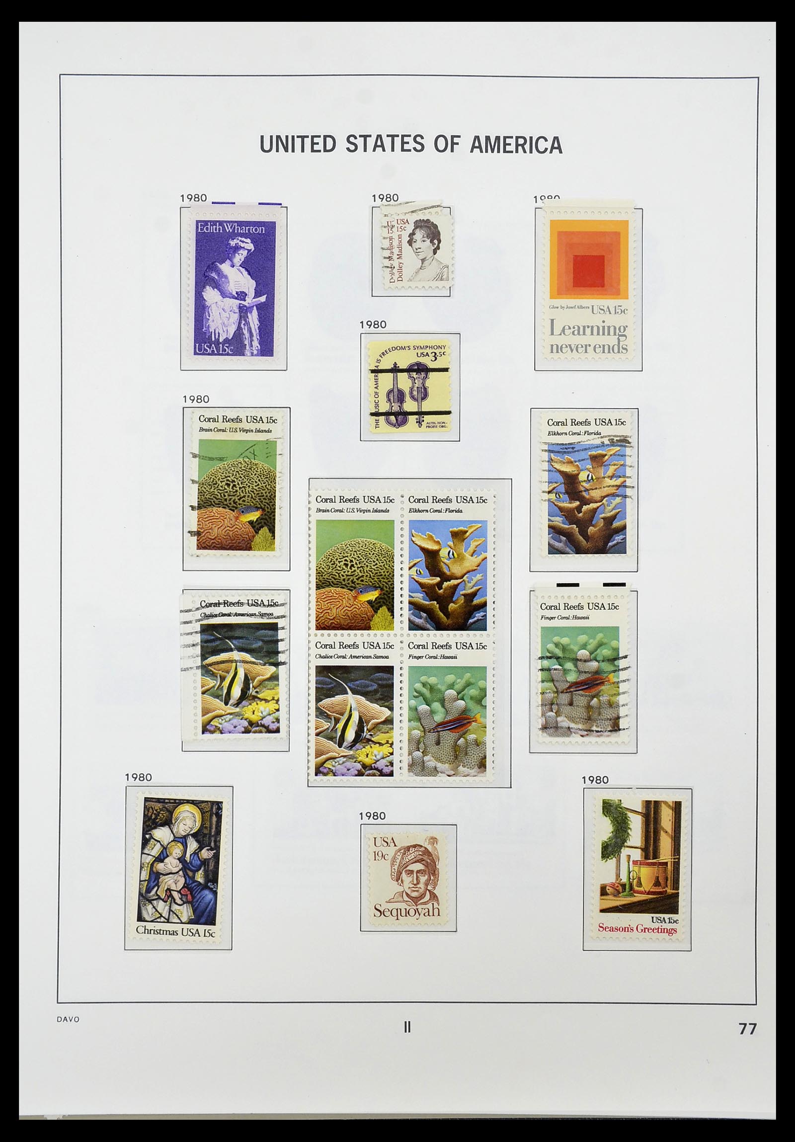 34441 081 - Stamp Collection 34441 USA 1945-1998.