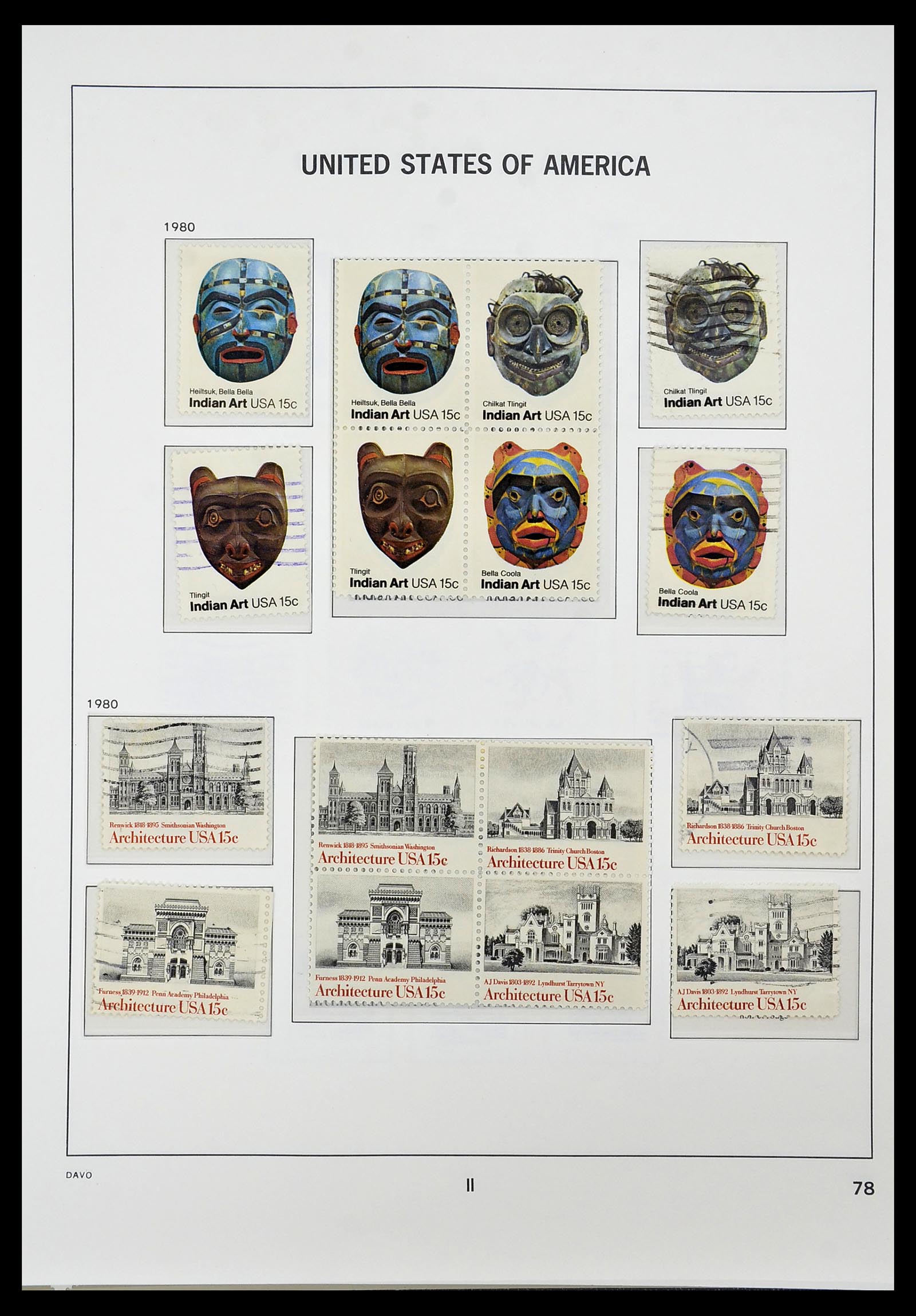 34441 082 - Stamp Collection 34441 USA 1945-1998.