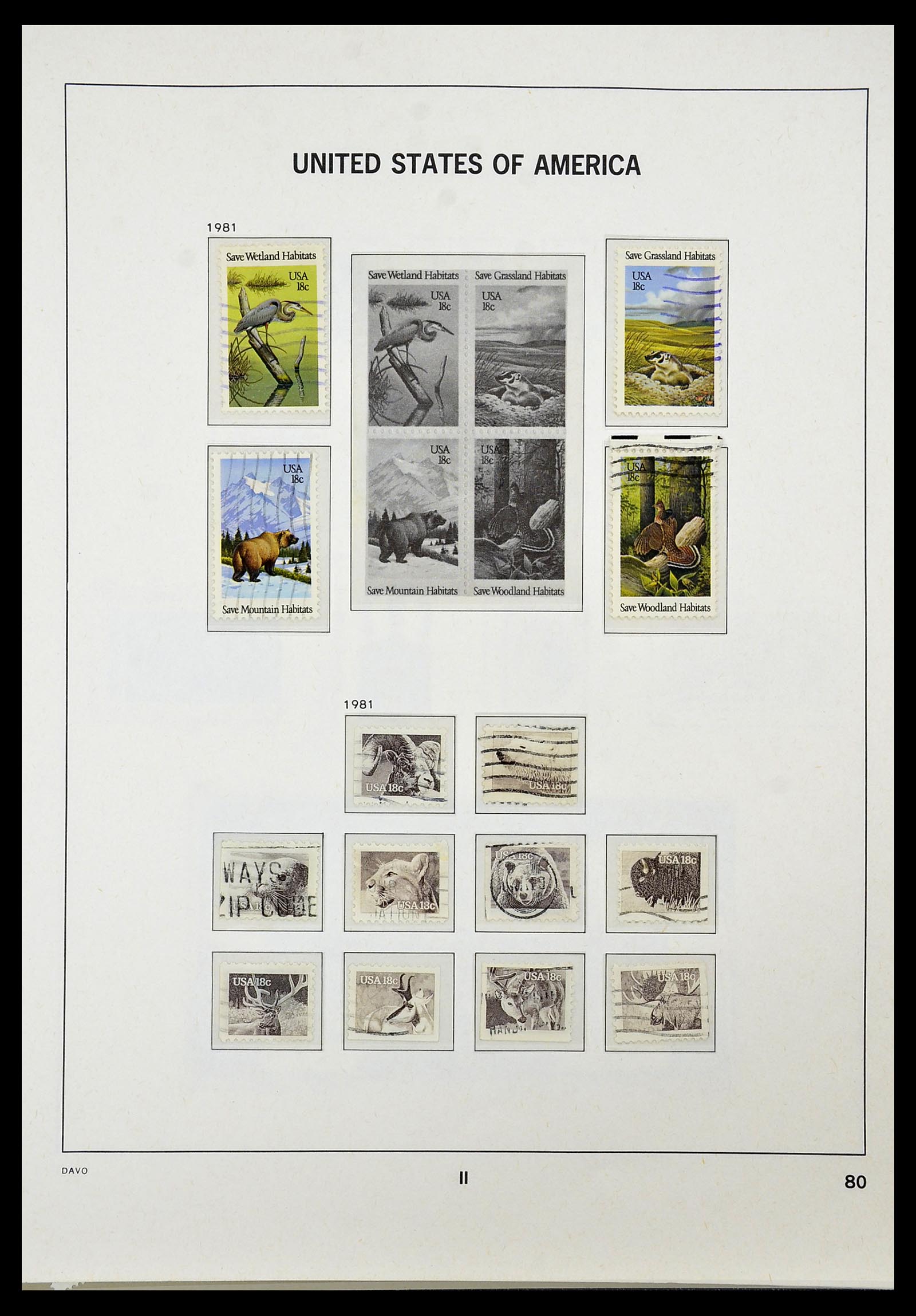 34441 084 - Stamp Collection 34441 USA 1945-1998.