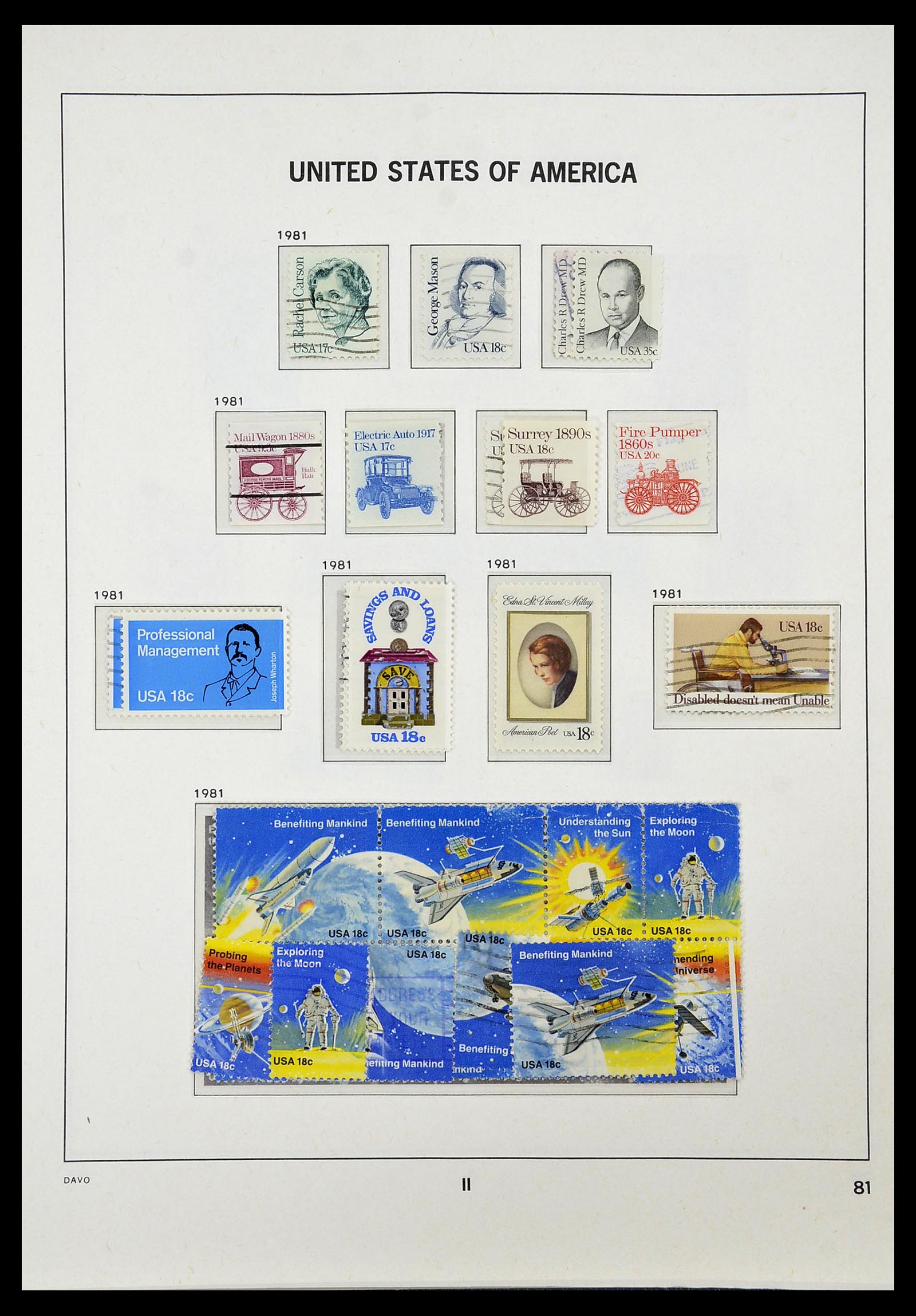 34441 085 - Stamp Collection 34441 USA 1945-1998.