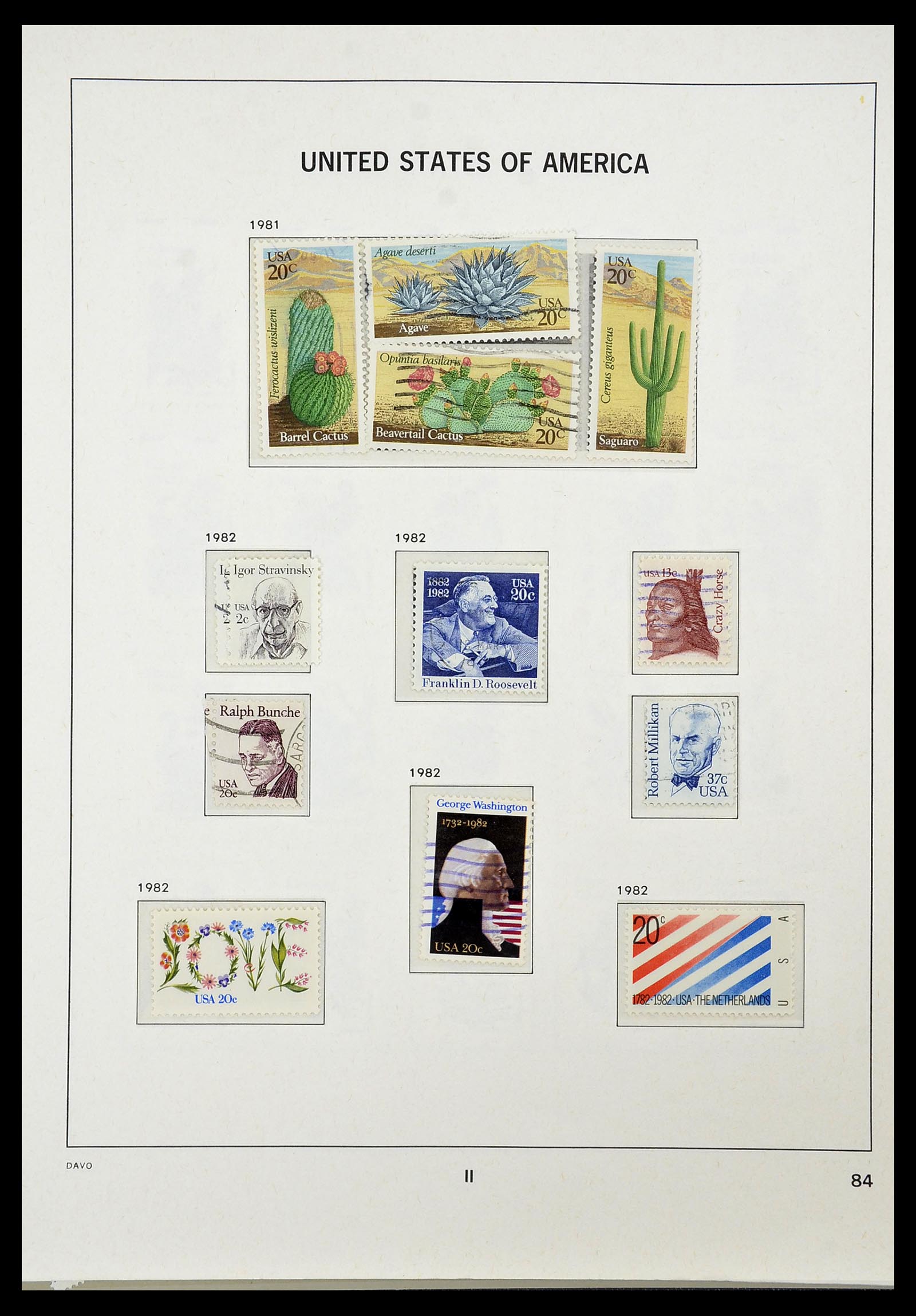 34441 088 - Stamp Collection 34441 USA 1945-1998.