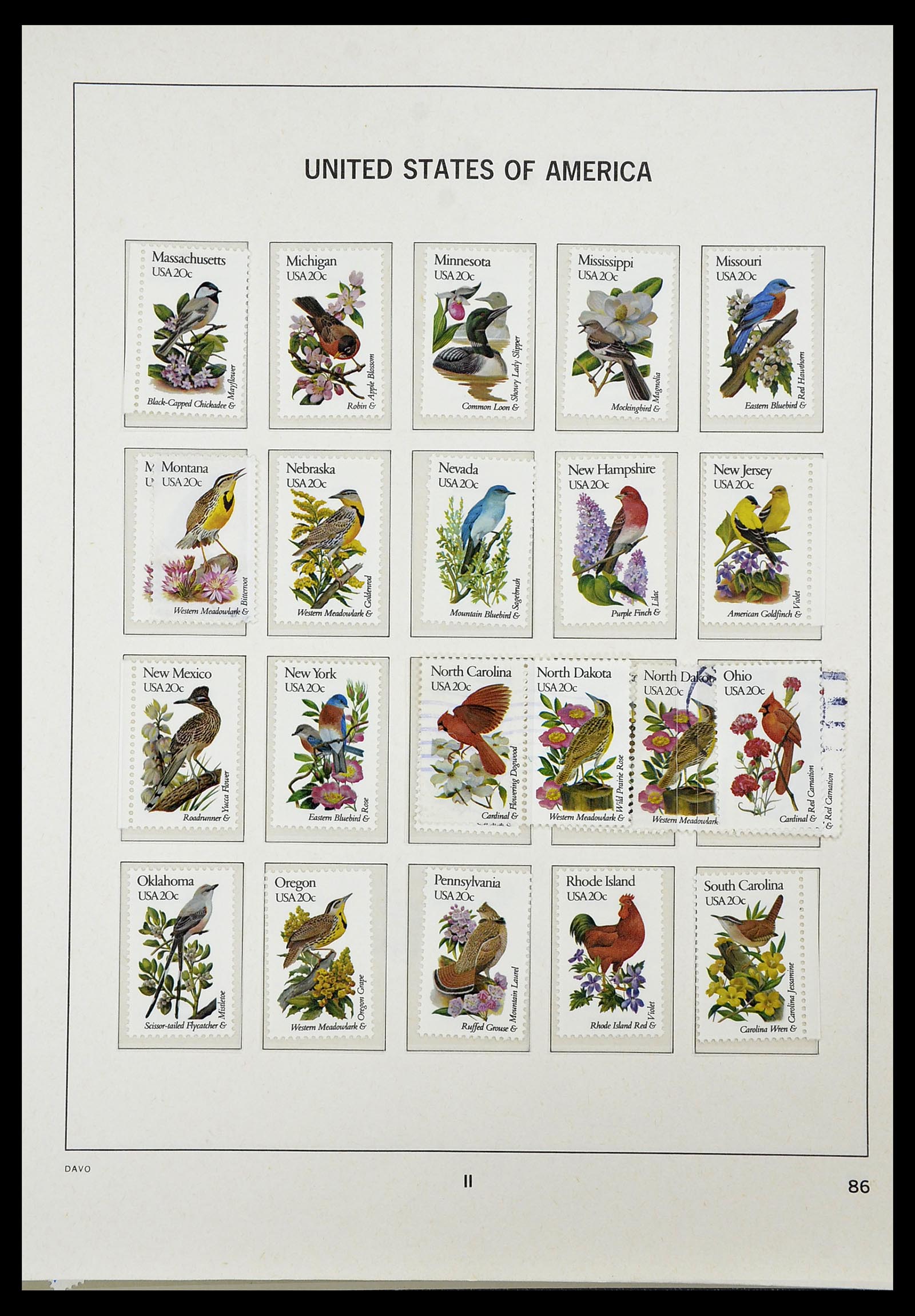 34441 090 - Stamp Collection 34441 USA 1945-1998.