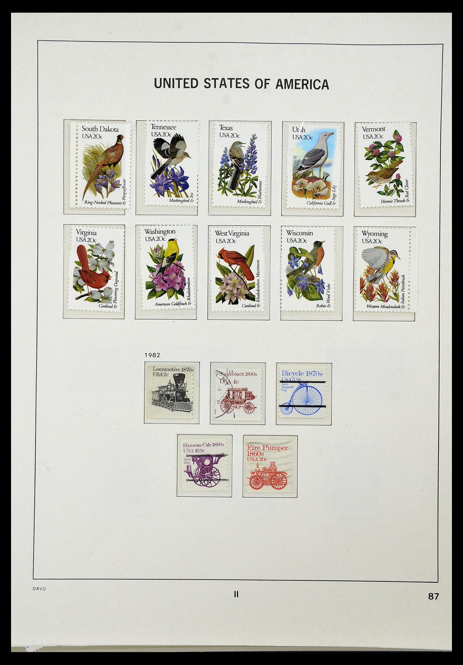34441 091 - Stamp Collection 34441 USA 1945-1998.