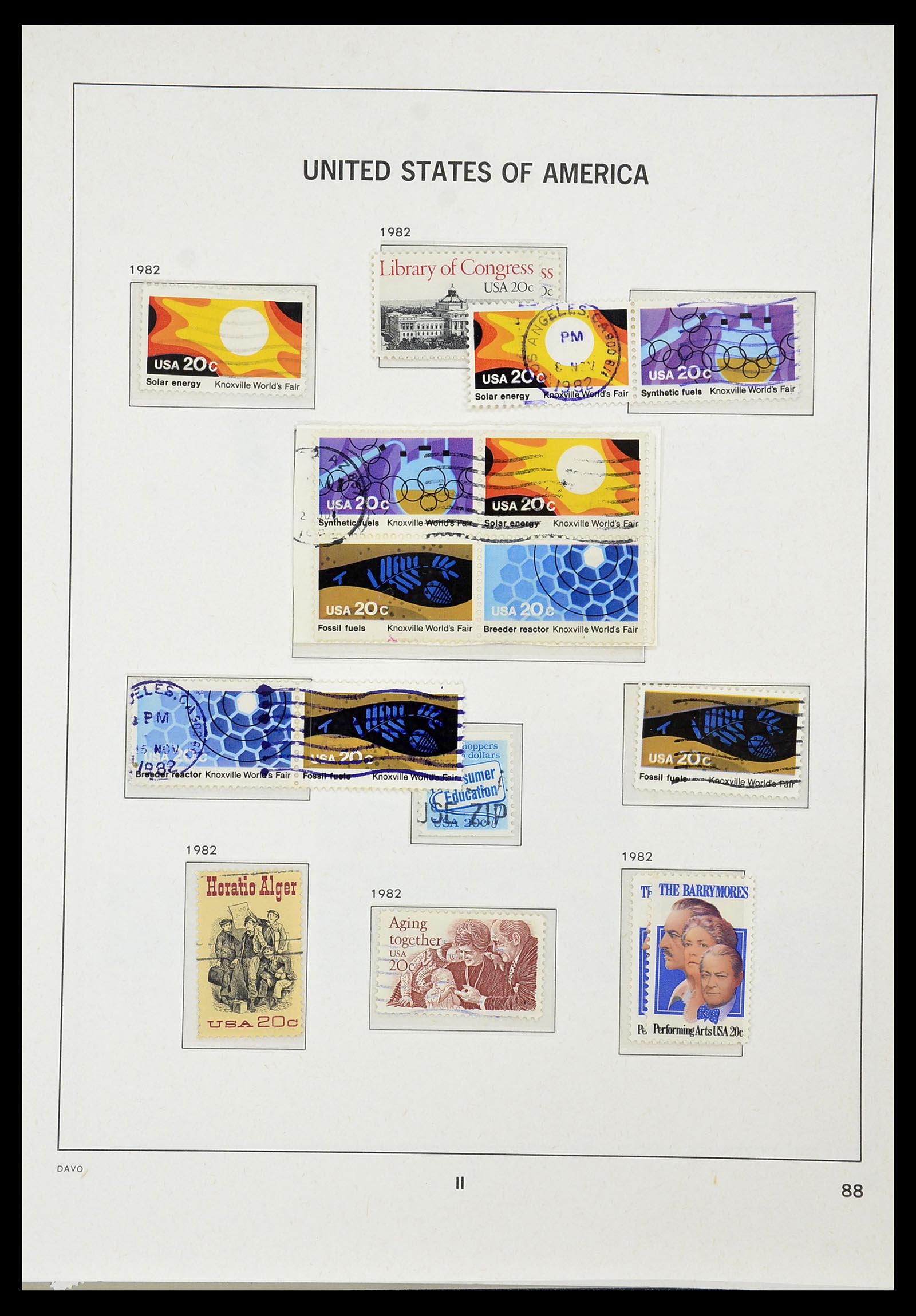 34441 092 - Stamp Collection 34441 USA 1945-1998.
