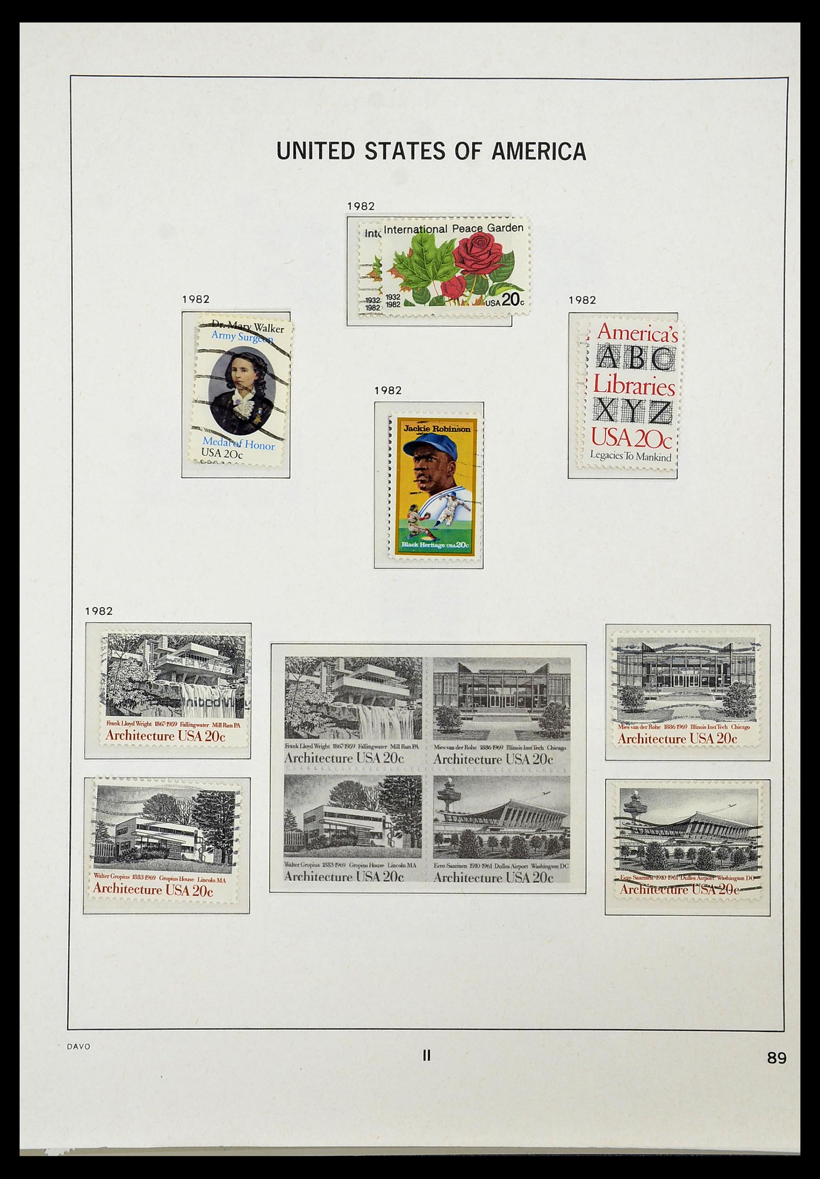 34441 093 - Stamp Collection 34441 USA 1945-1998.
