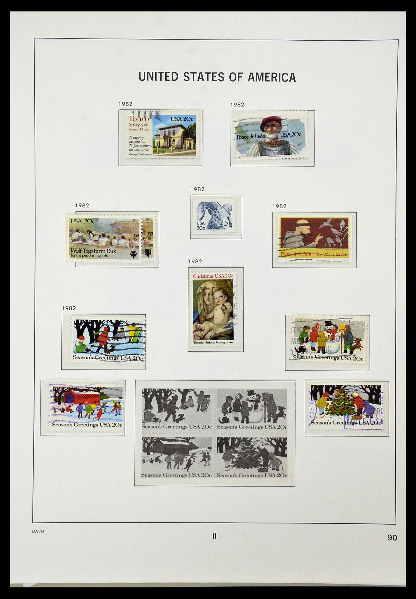 34441 094 - Stamp Collection 34441 USA 1945-1998.