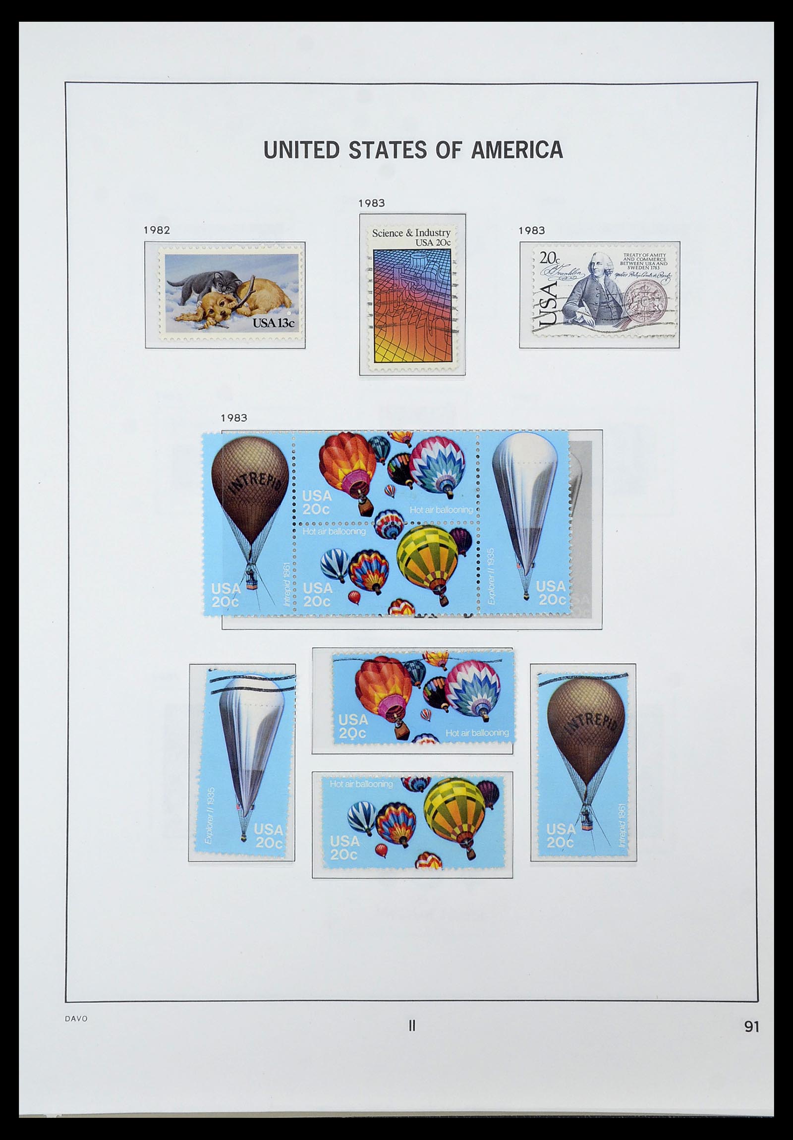 34441 095 - Stamp Collection 34441 USA 1945-1998.