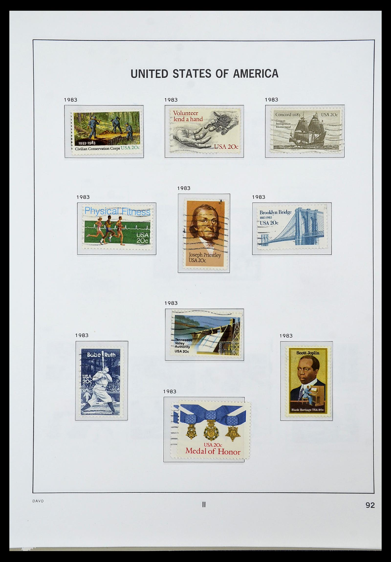 34441 096 - Stamp Collection 34441 USA 1945-1998.