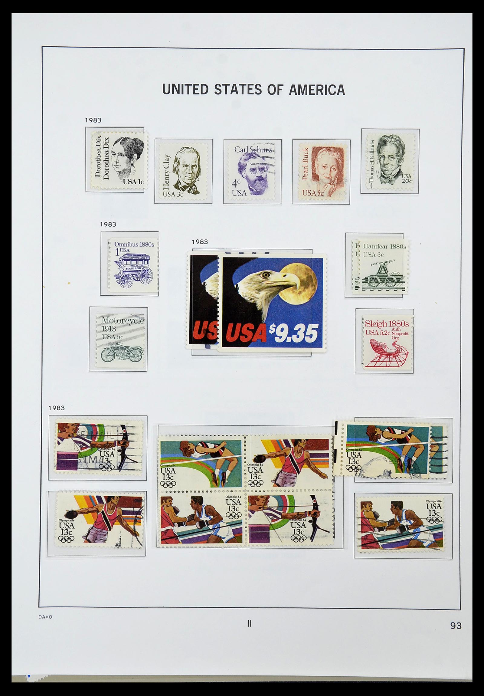 34441 097 - Stamp Collection 34441 USA 1945-1998.
