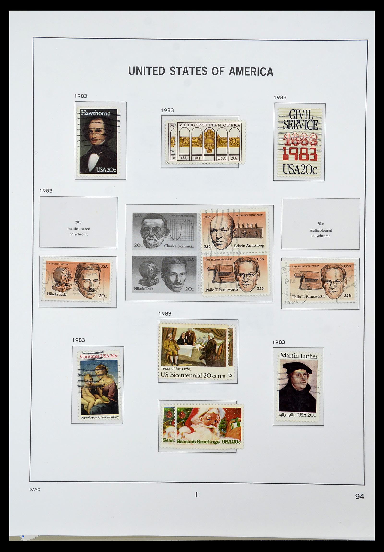 34441 098 - Stamp Collection 34441 USA 1945-1998.